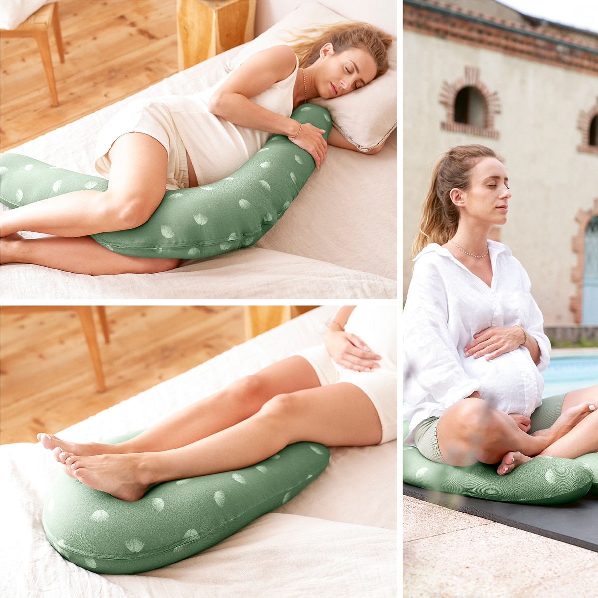 Imagen 6 de Almohada de lactancia BabyMoov B.Love 2 in 1 - Verde Salvia Verde Salvia