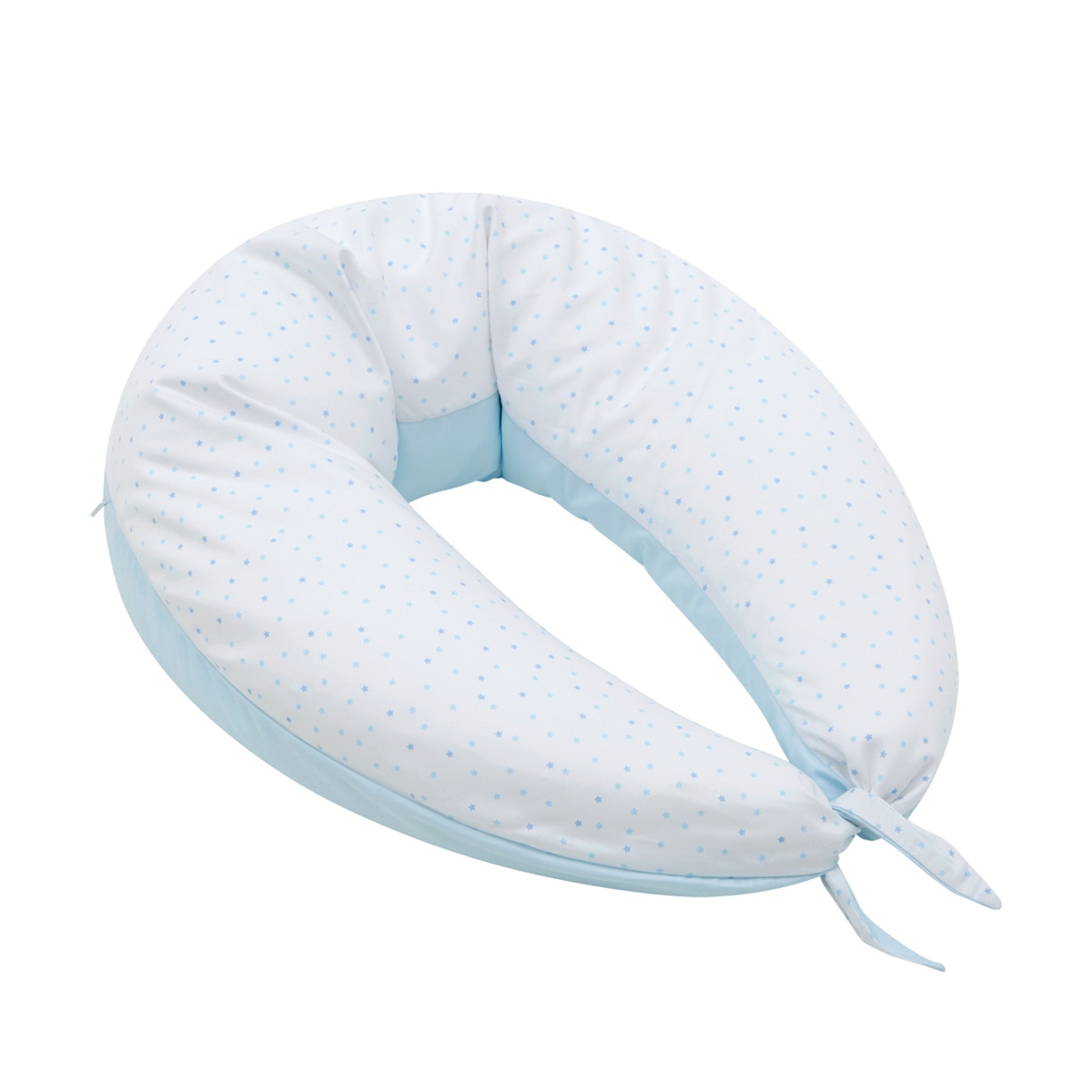 Almohada de lactancia XL Cotton Juice Baby Home Estrellas microperlas - Azul Azul-1