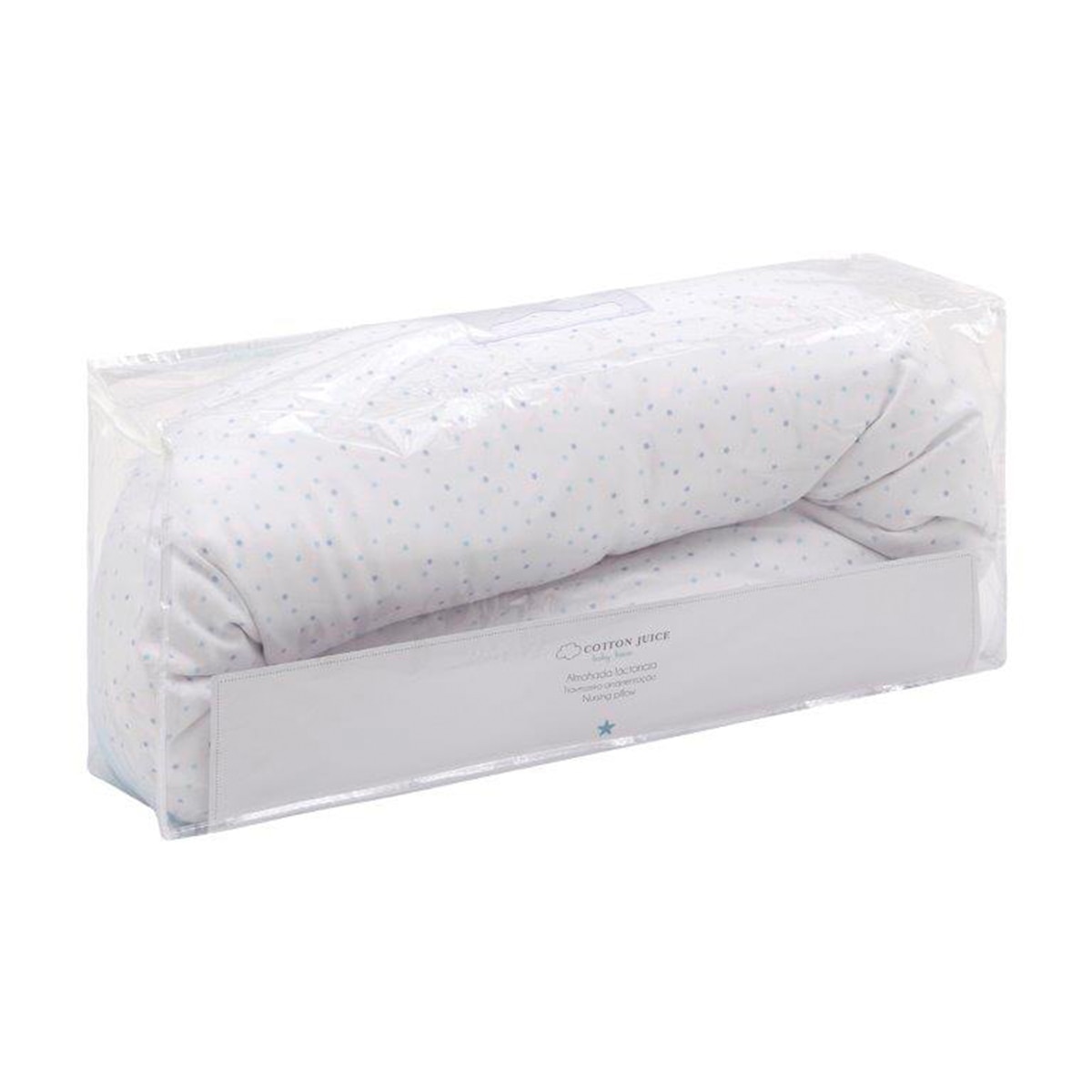 Almohada de lactancia XL Cotton Juice Baby Home Estrellas microperlas - Azul Azul-6