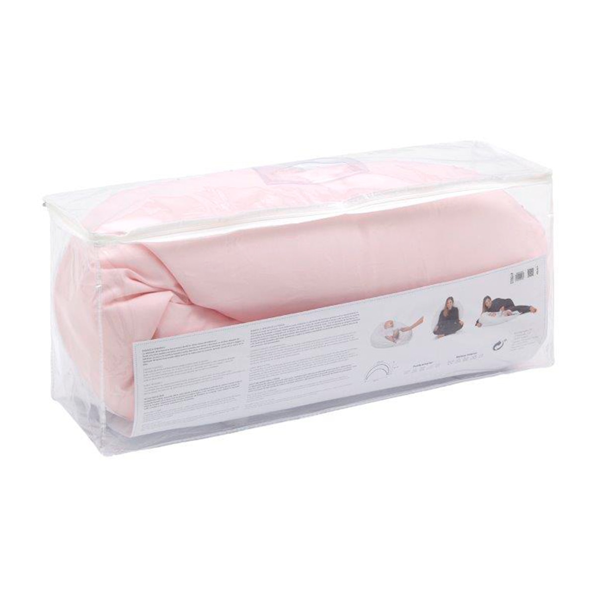 Almofada de Amamentação XL Estrelas Micropérolas Rosa-7