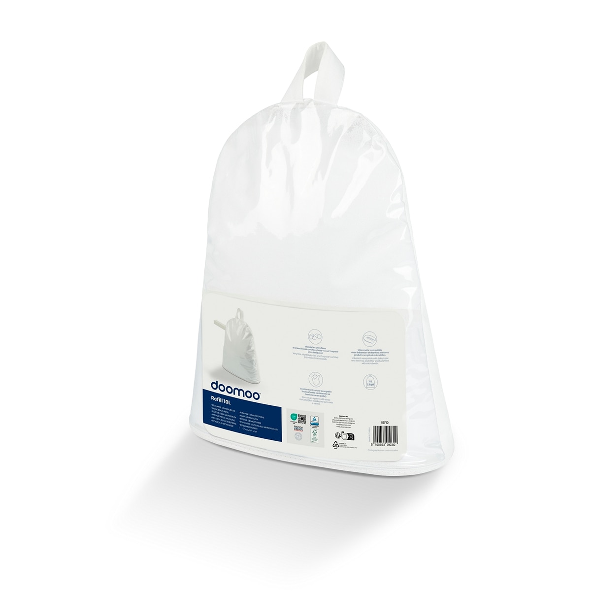 Recarga de Microesferas Doomoo de 10 Litros para Almofadas de Maternidade Branco-2
