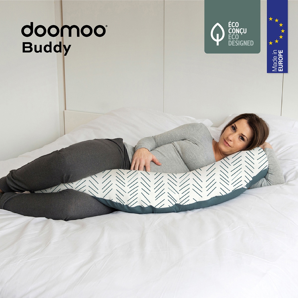 Almofada de Amamentação Doomoo Buddy Azul Electric-3