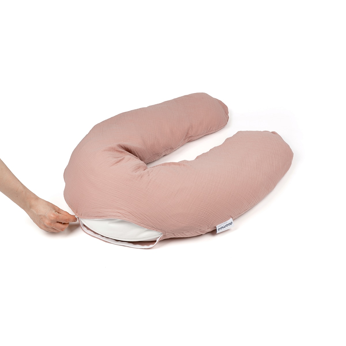 Almohada lactancia Doomoo Comfy Big - Rosa antiguo Rosa antiguo-2
