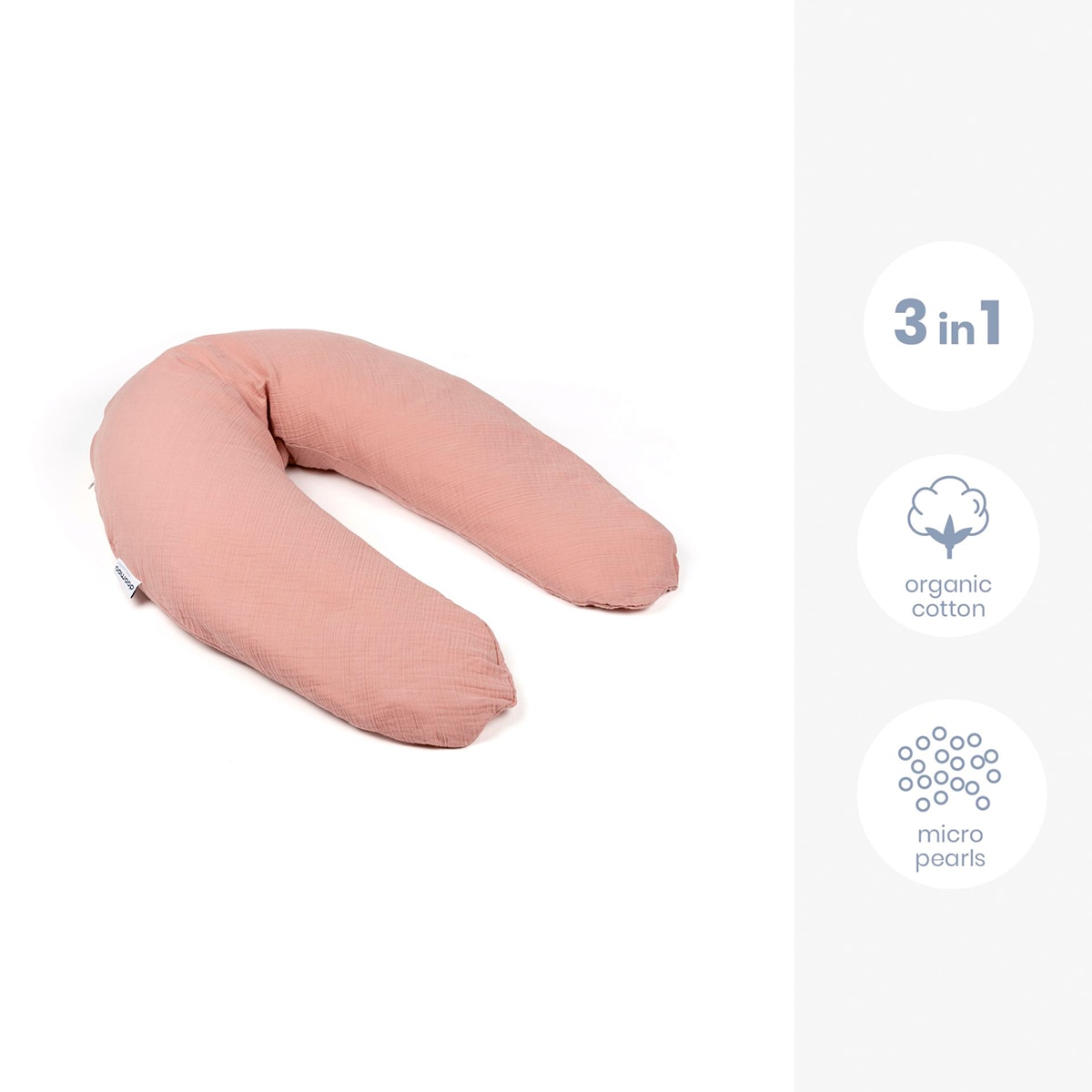 Almohada lactancia Doomoo Comfy Big - Rosa antiguo Rosa antiguo-5