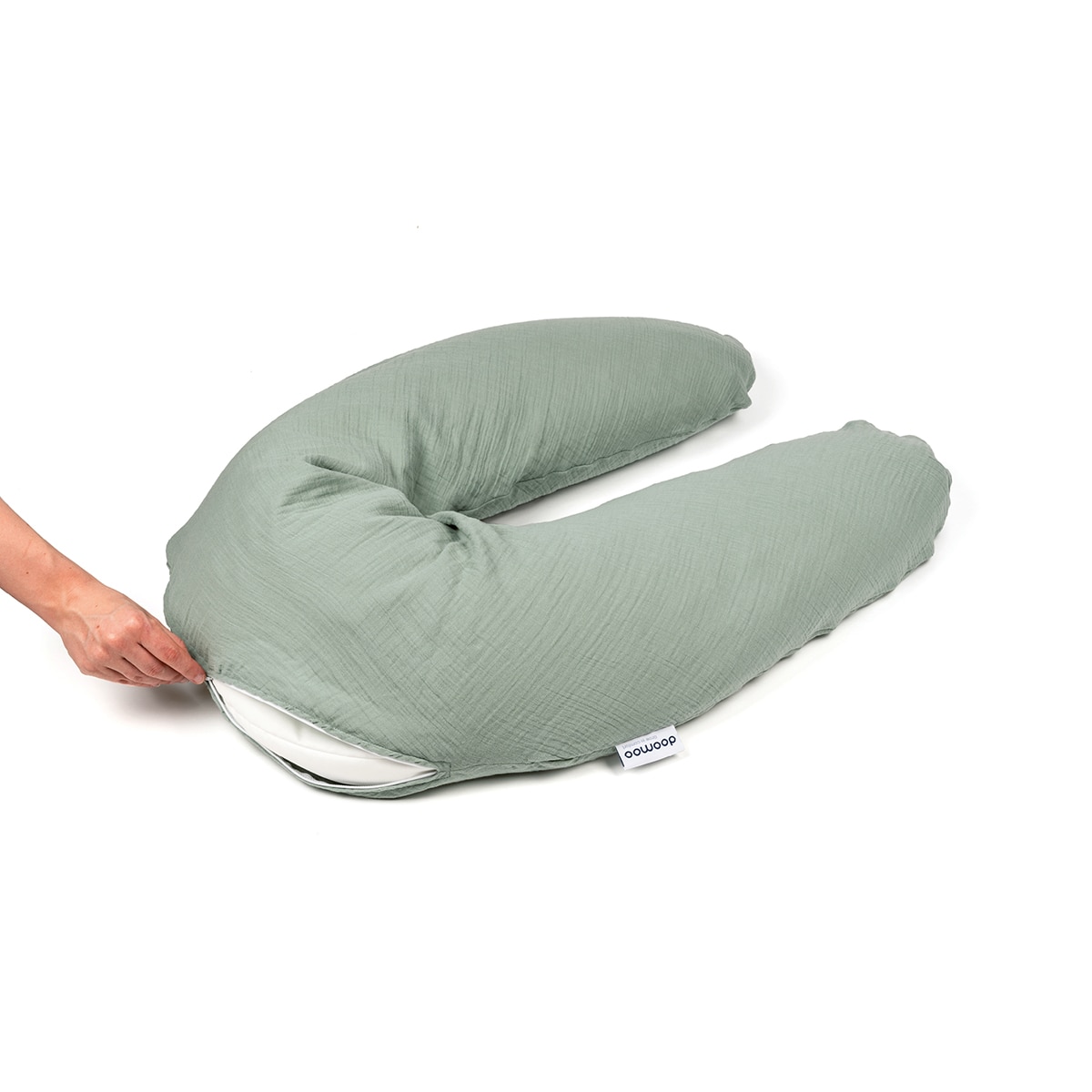 Almohada lactancia Doomoo Comfy Big - Teja Verde Agua-2