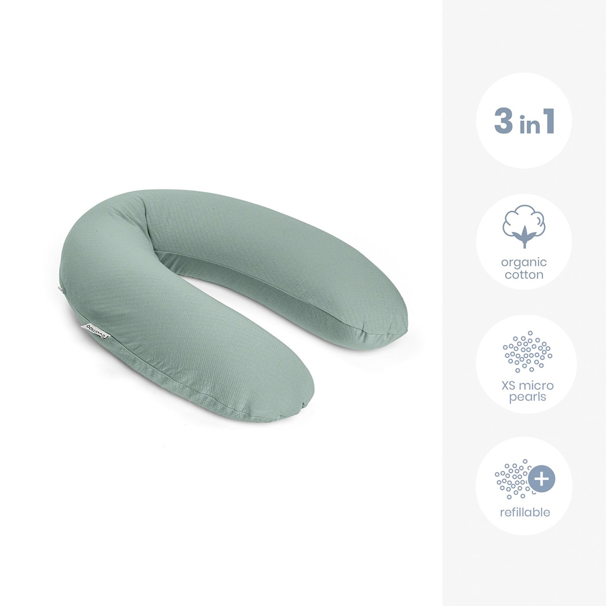 Almohada de lactancia Doomoo Buddy - Verde Agua Verde Agua-2