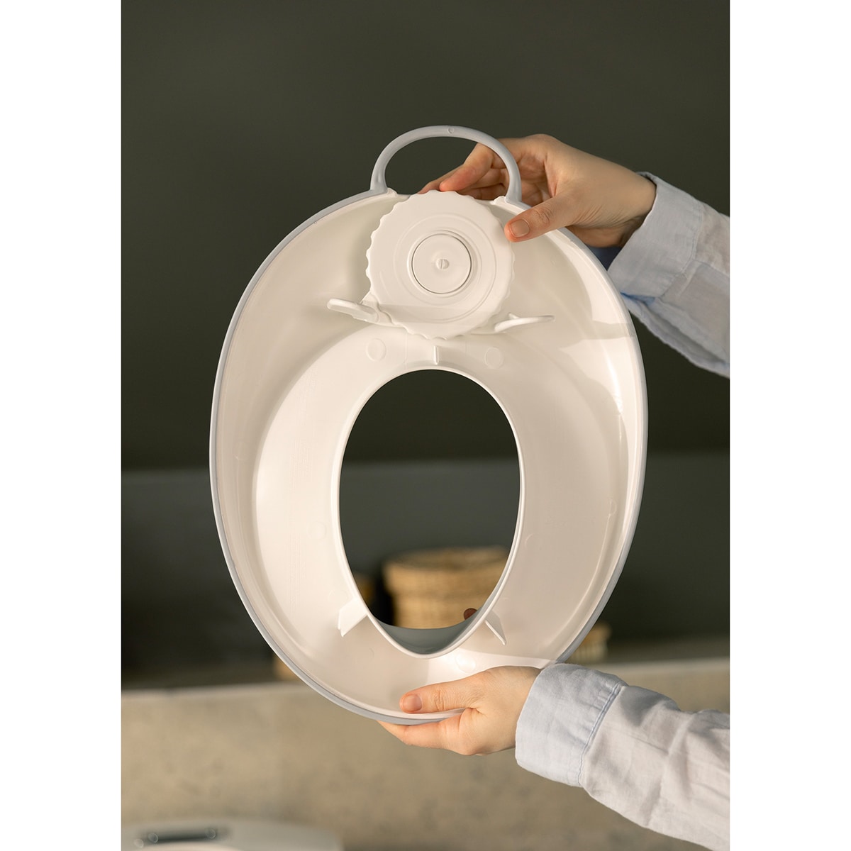 Redutor para WC Cinzento Suave-4