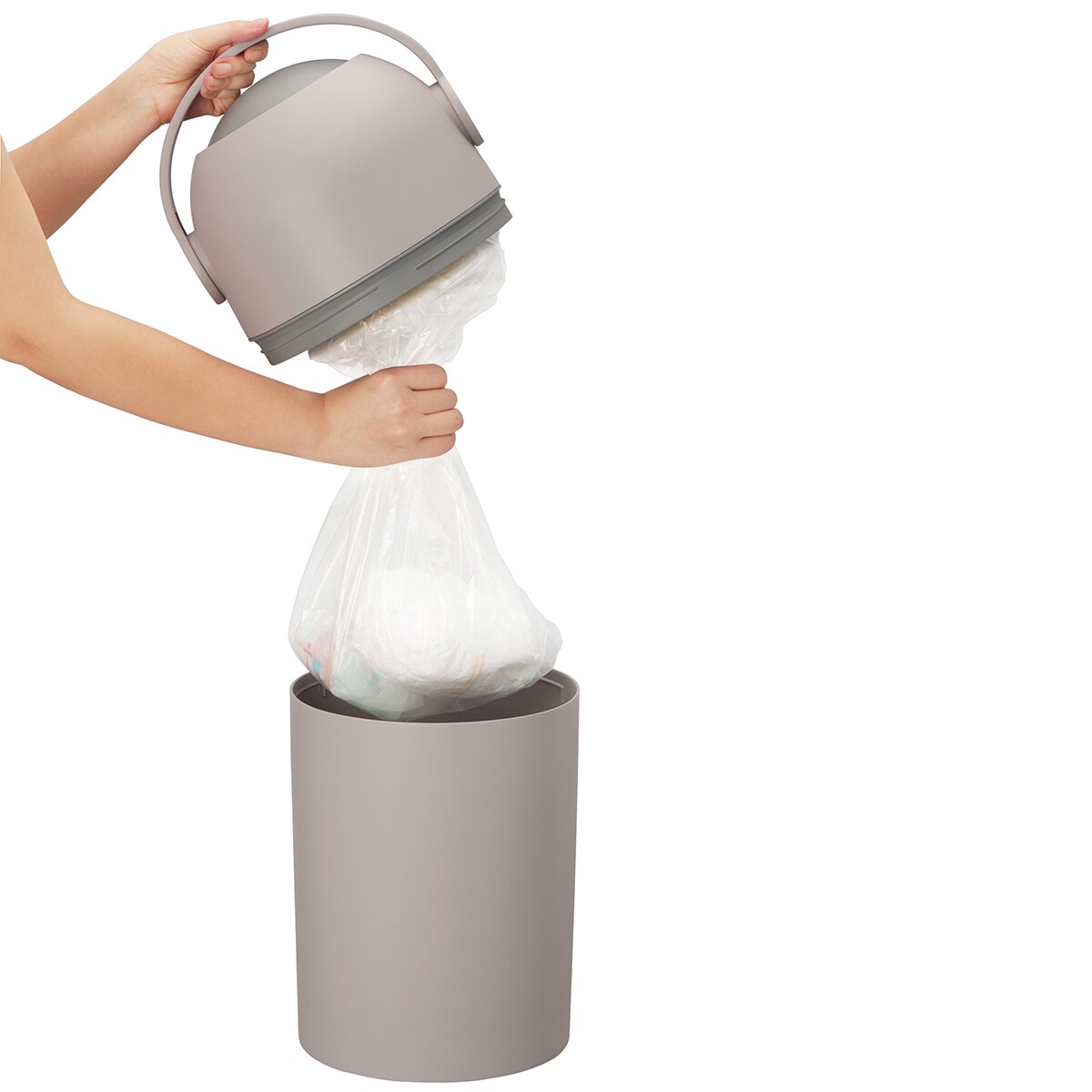 Recipiente de Fraldas bbest cinzento-claro/branco Cinzento-claro / Branco-8