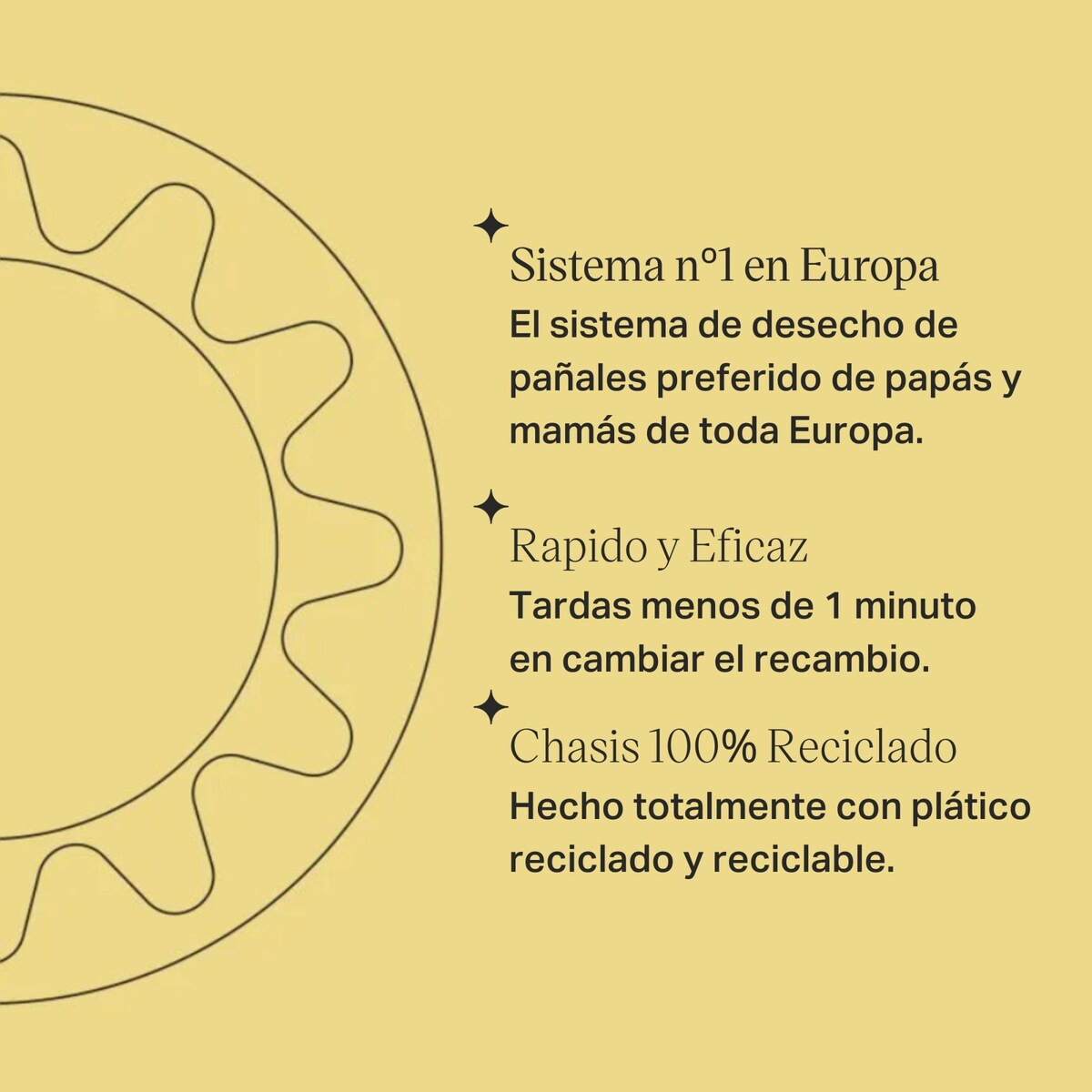 Pack de 3 unidades de recarga Tommee Tippee Sangenic Twist & Click para contentor de fraldas cinzento Cinzento-4