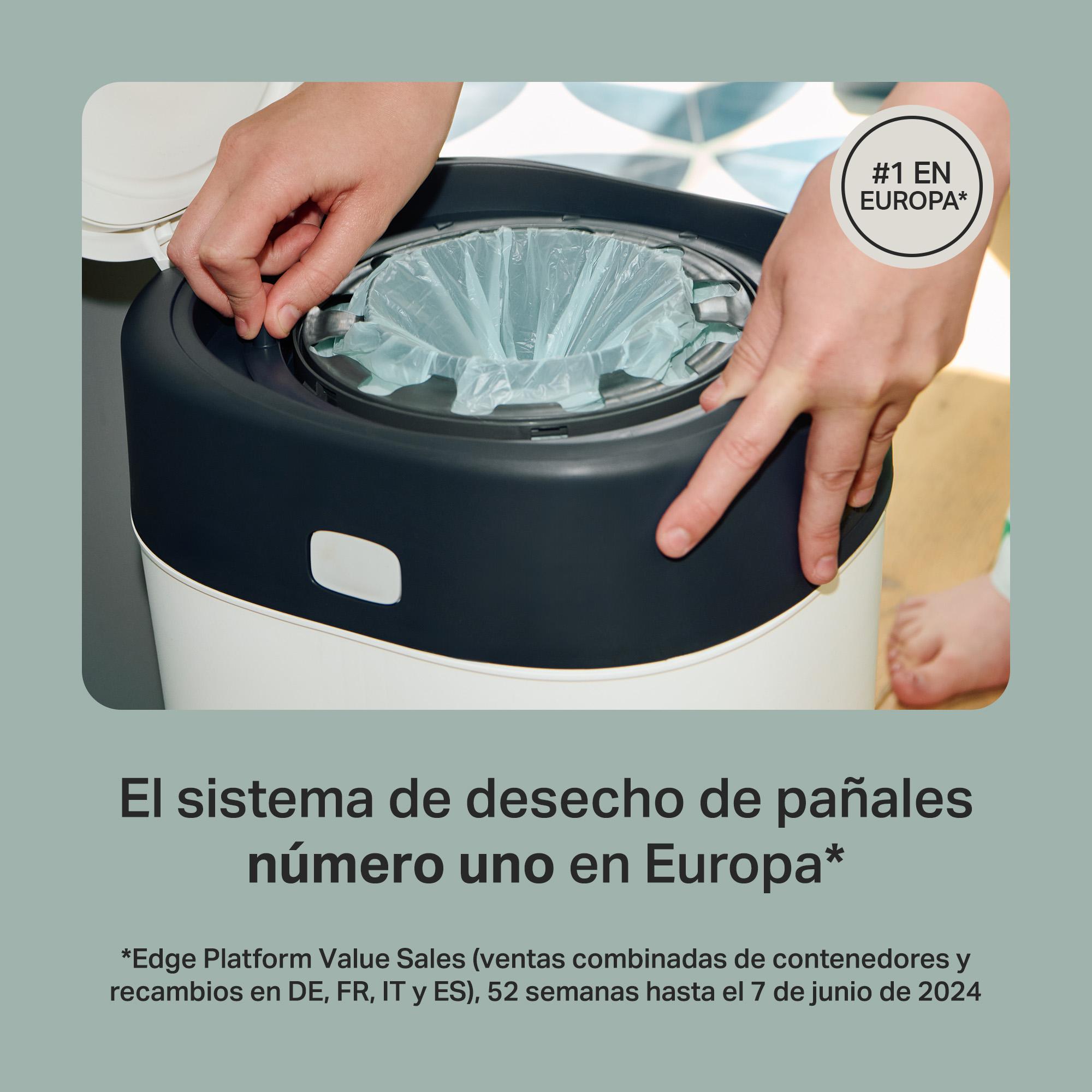 Pack de 4+2 de Recambios Tommee Tippee Sangenic Twist & Click para Contenedor de Pañales - Gris oscuro Gris oscuro-3