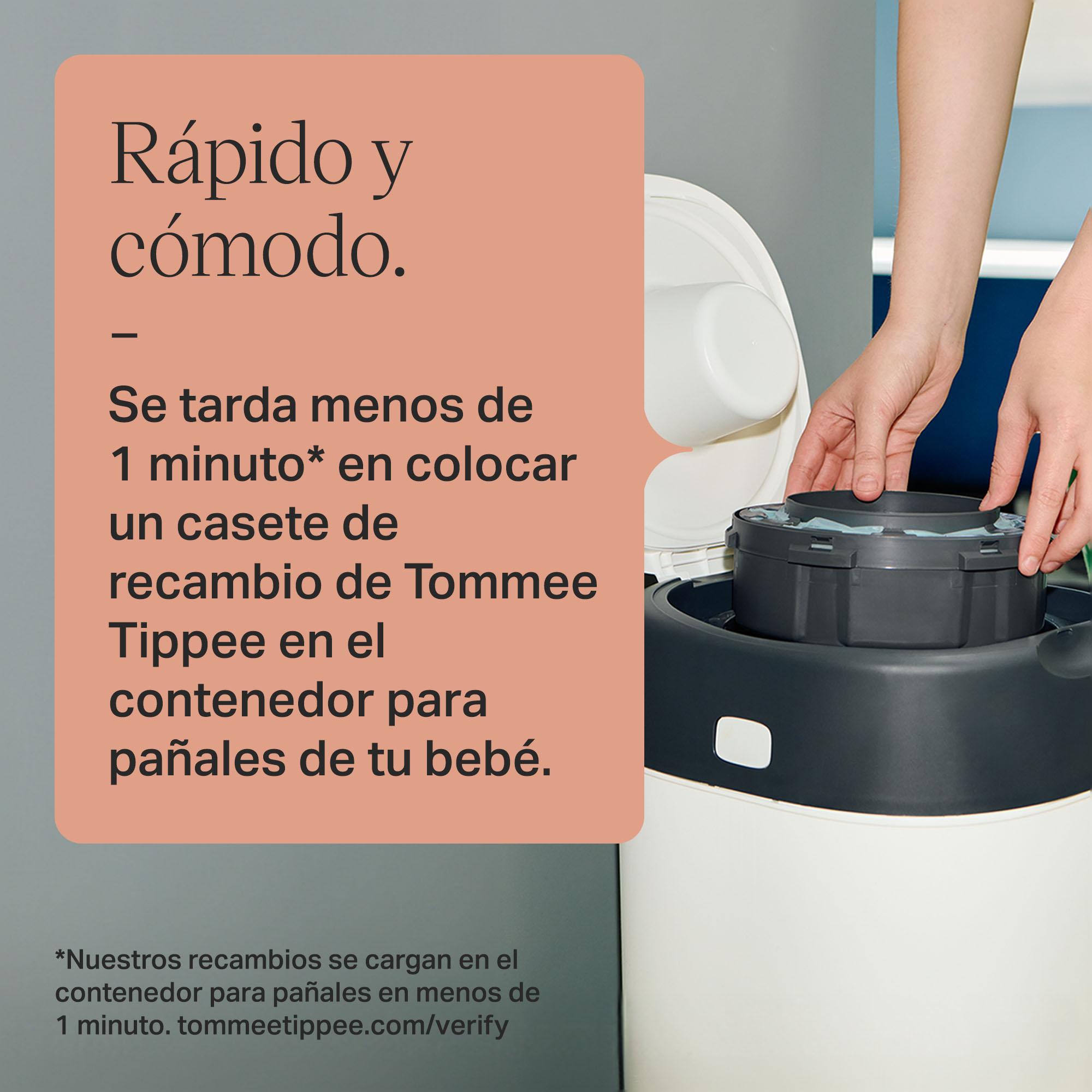 Pack de 4+2 de Recambios Tommee Tippee Sangenic Twist & Click para Contenedor de Pañales - Gris oscuro Gris oscuro-7