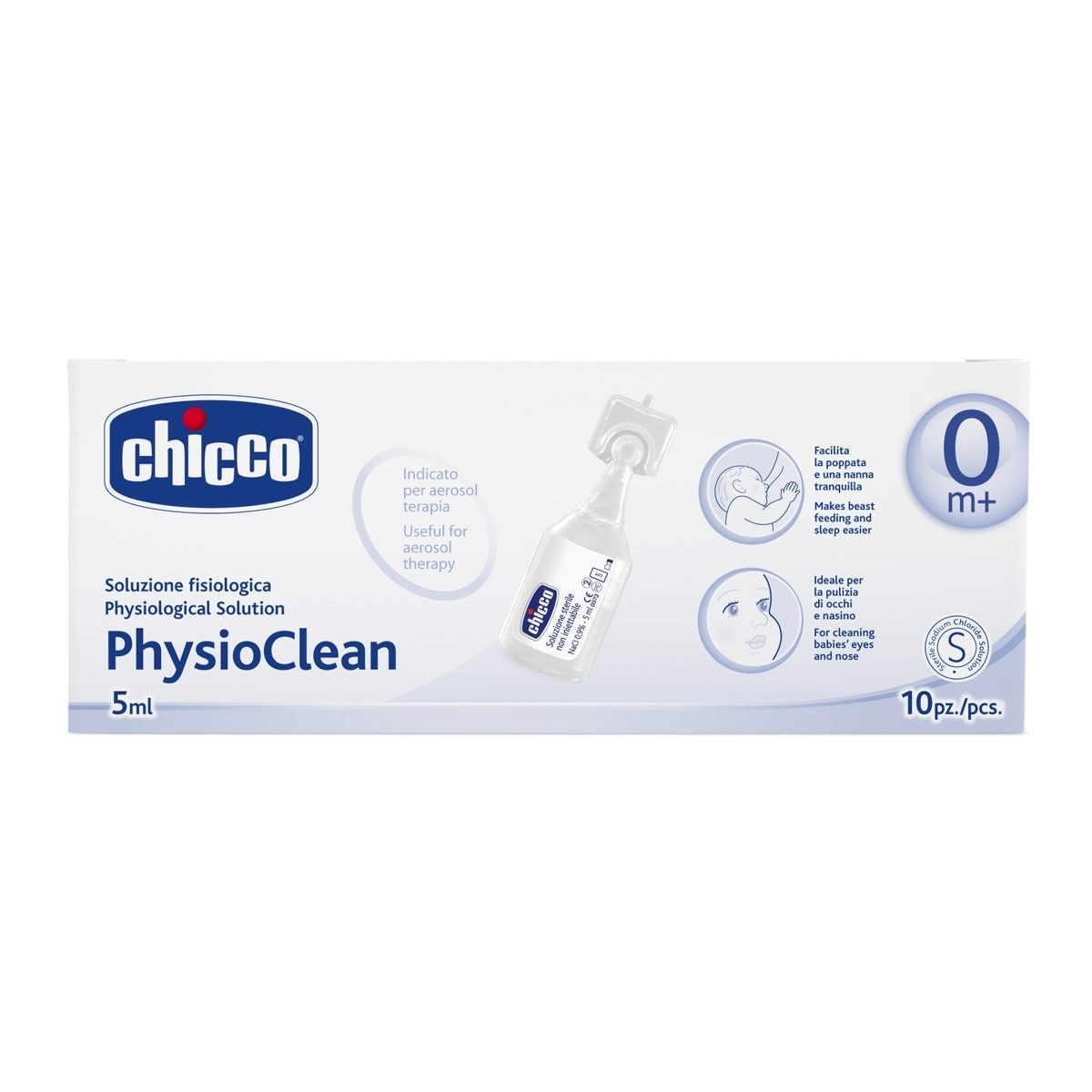 Imagem 0 de Soro Fisiológico Chicco Physioclean  5ml - 10 unidades