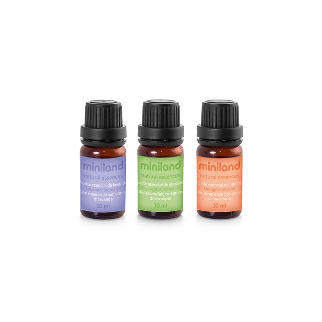 Juego 3 aceites esenciales Miniland para humidificador