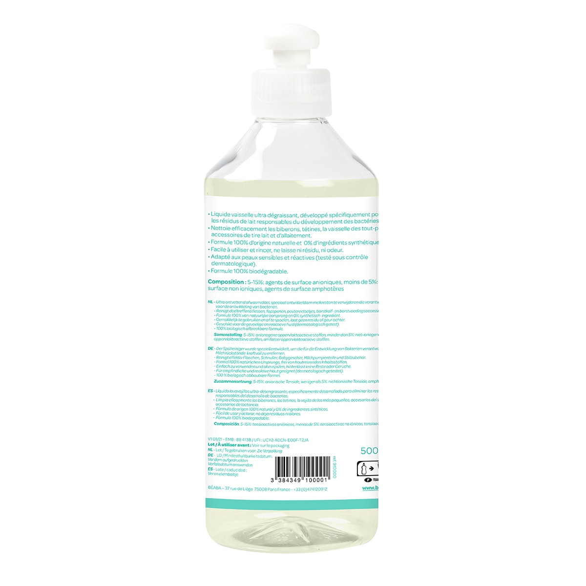 Detergente para Biberões 100% Ecológico Branco-2