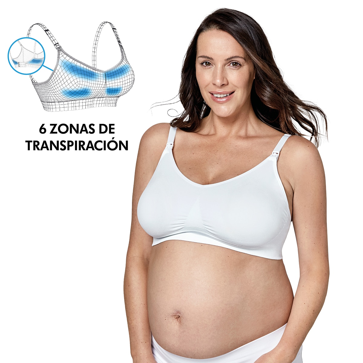 Sujetador de lactancia Medela keep cool ultra Medela - Blanco Blanco-2
