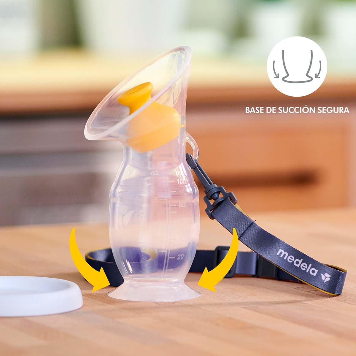 Recolhedor de Leite Materno em Silicone Branco-10
