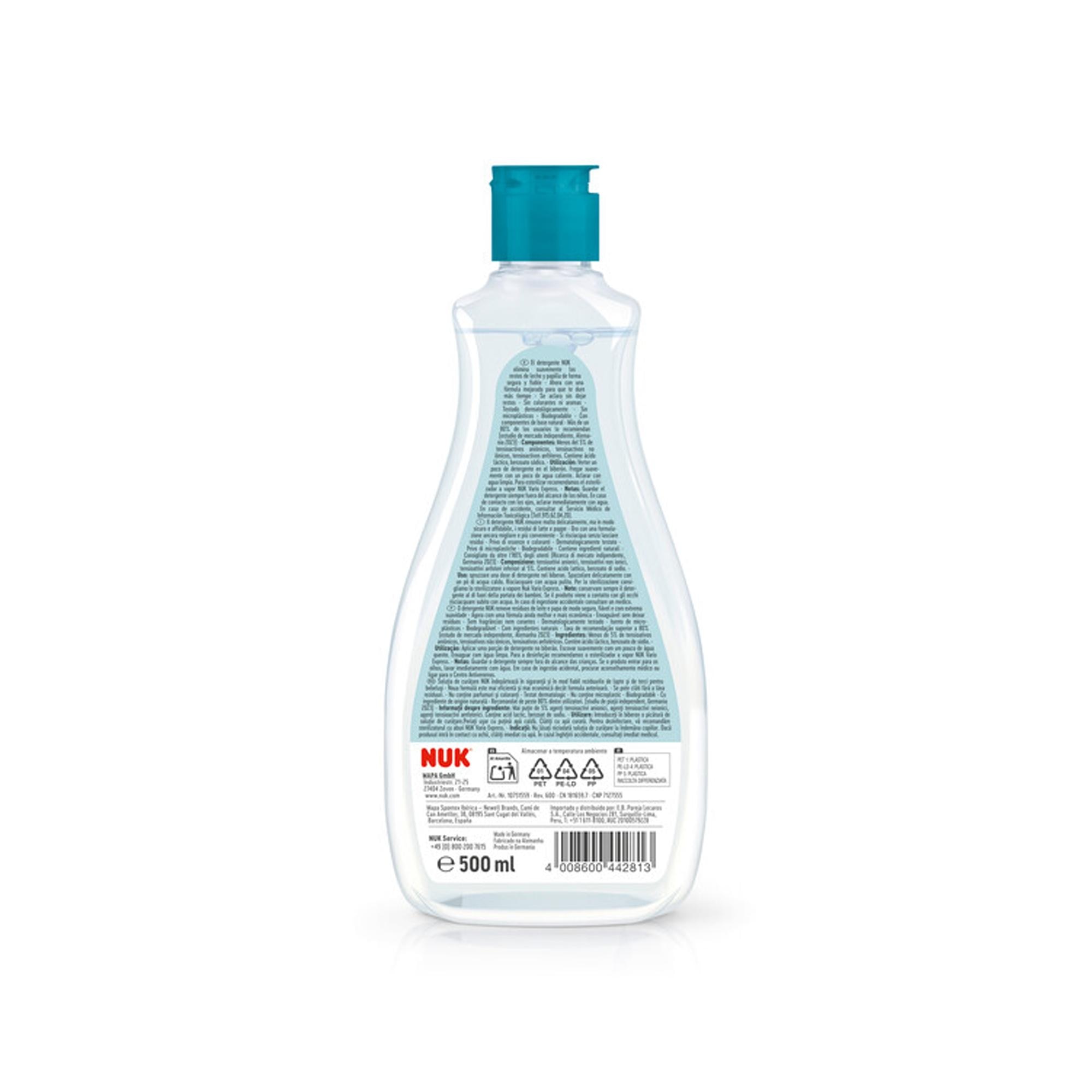 Detergente Limpiabiberones Nuk 1000ml (set 2ud) Blanco Blanco-3