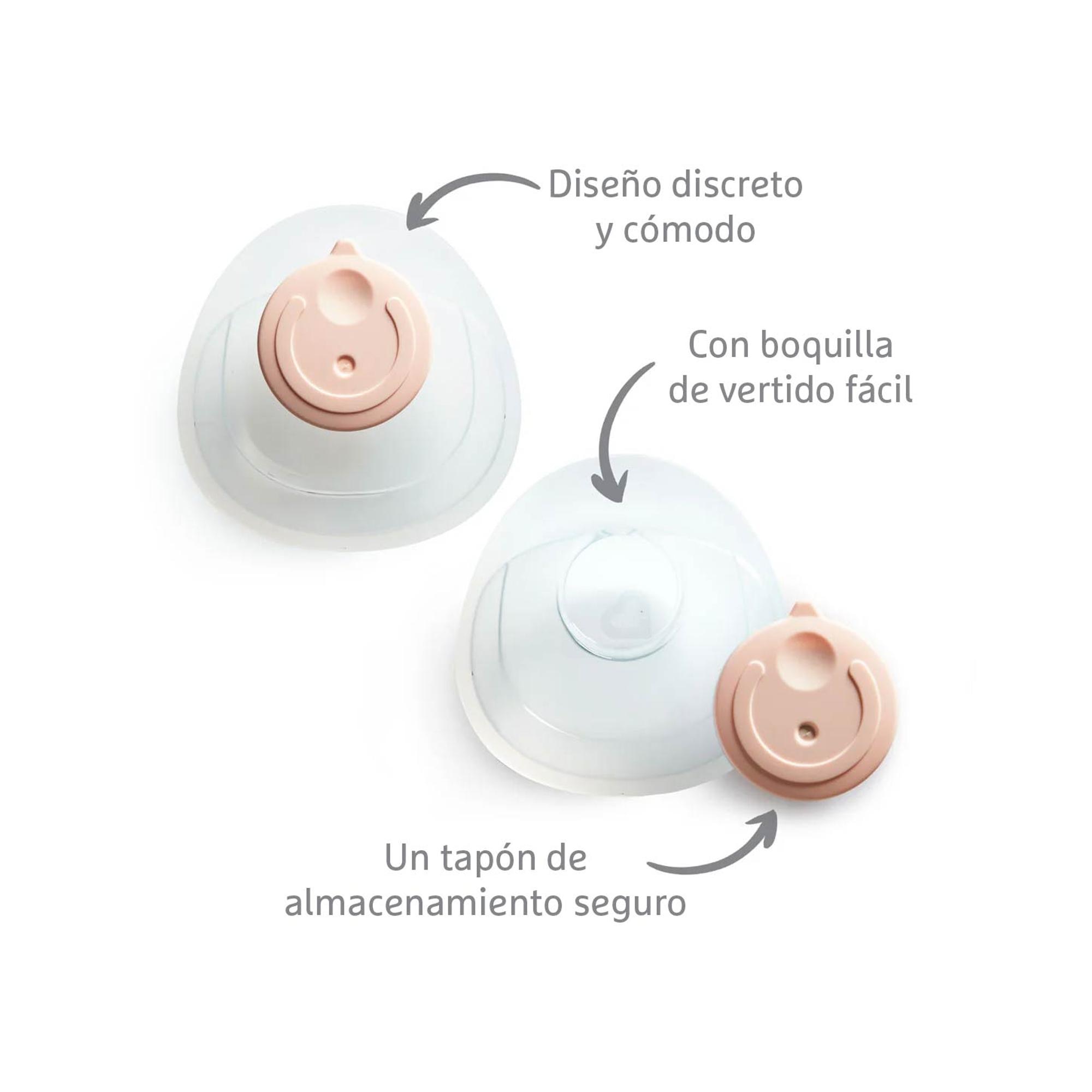Copa colectora leche materna Munchkin Flow silicona - Transparente Transparente-2