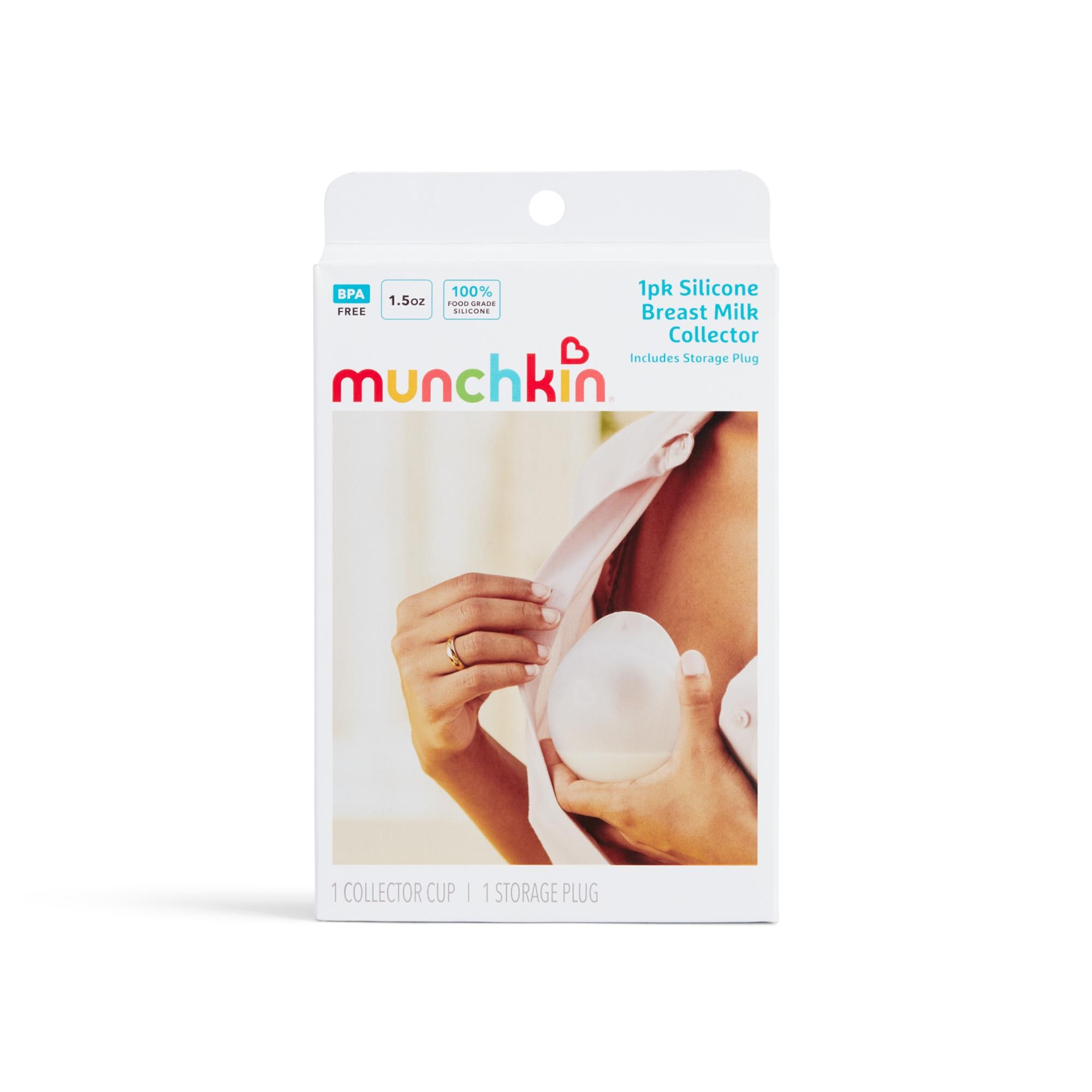 Copa colectora leche materna Munchkin Flow silicona - Transparente Transparente-6
