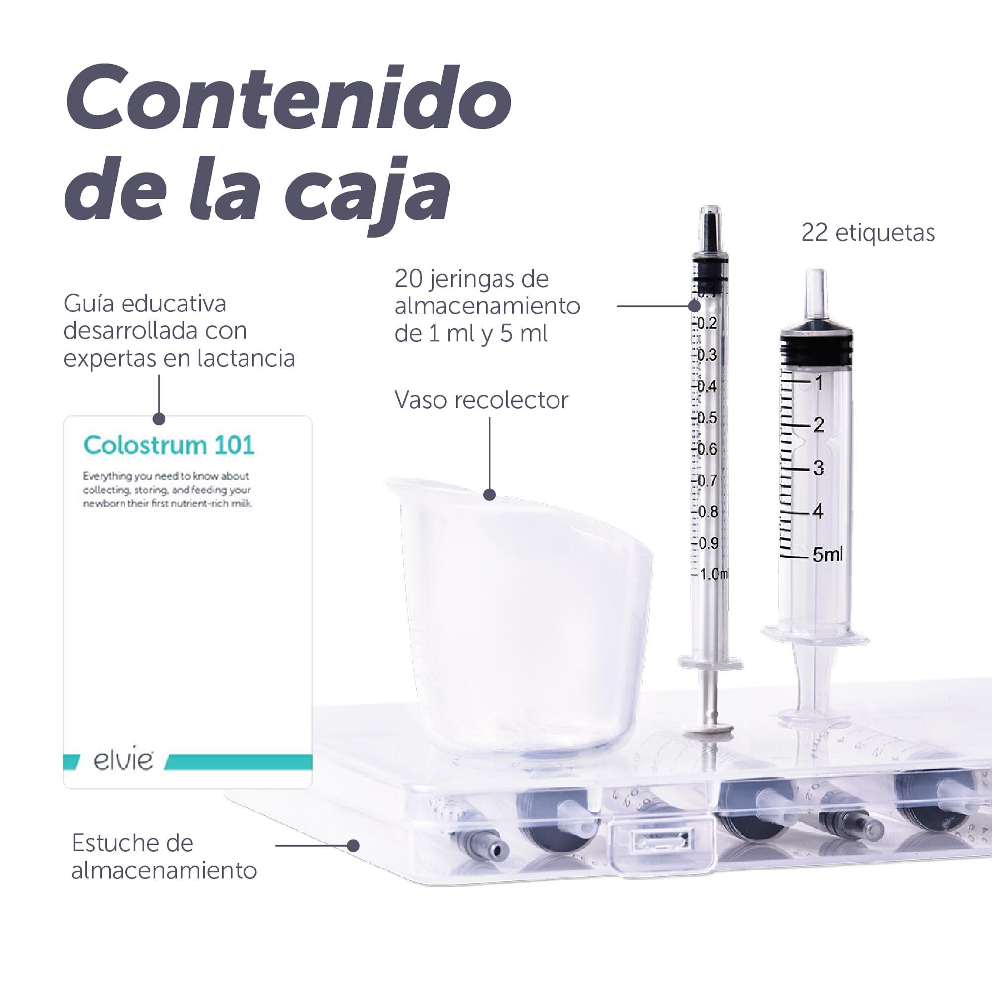 Imagen 10 de Kit recolector Elvie para calostro - Blanco Blanco