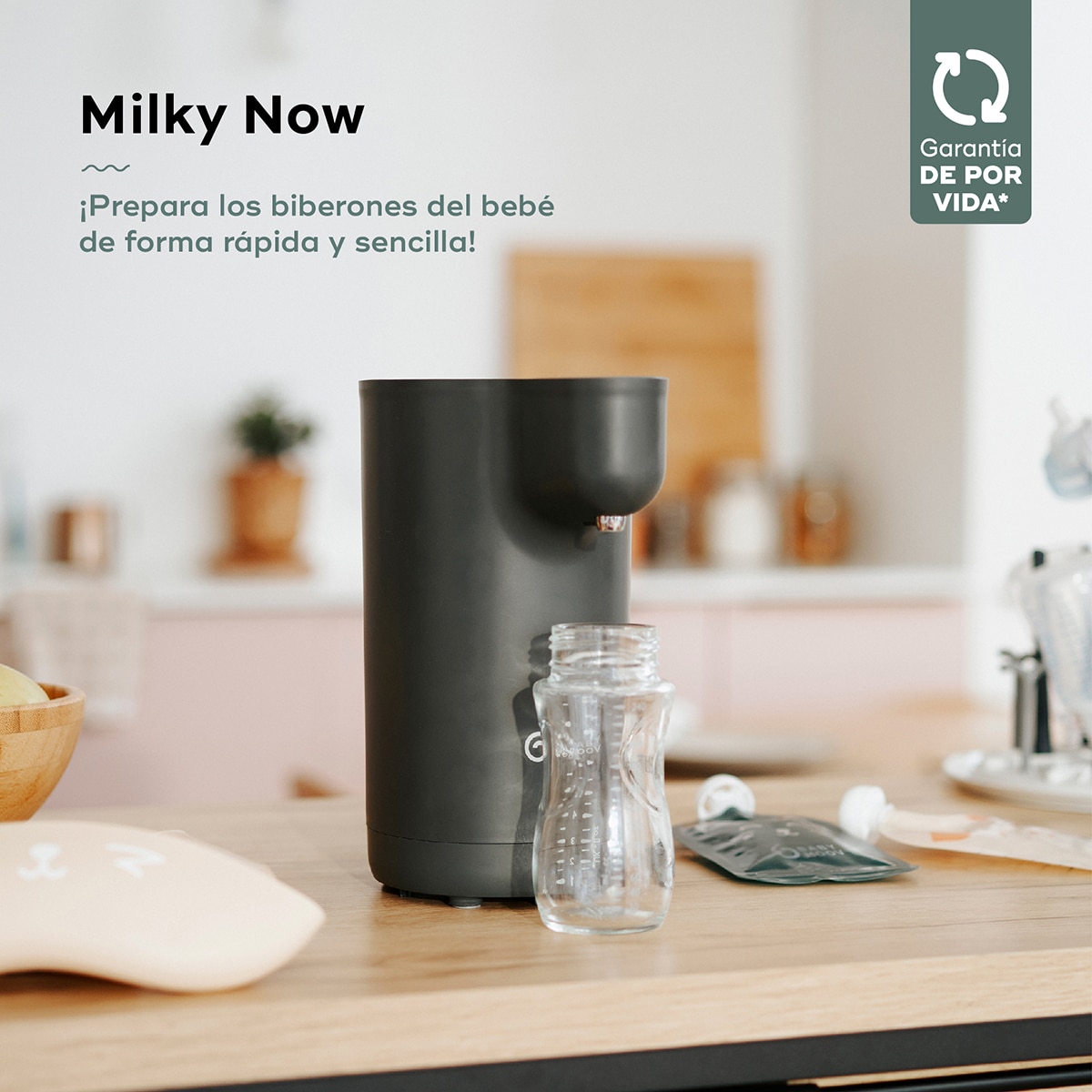 Preparador de Biberões Instantâneo Milky Now Antracite-2