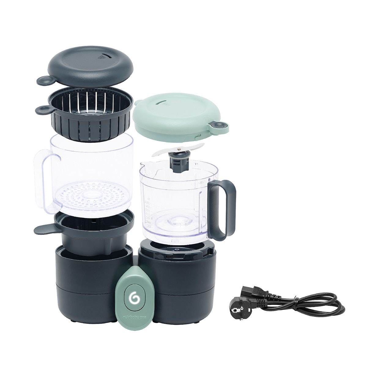 Robot de Cozinha Bebé 4-em-1 Nutribaby One Antracite-8