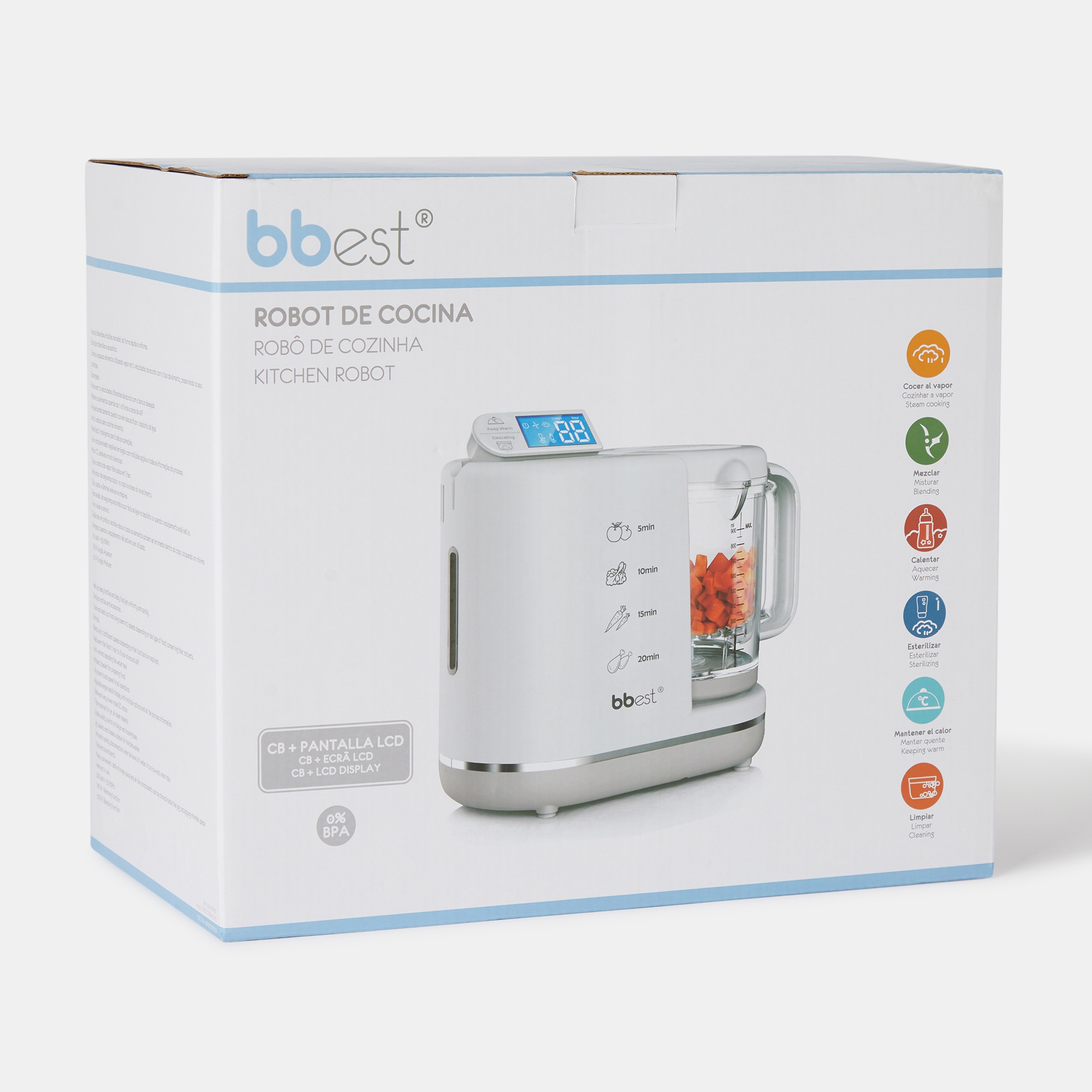 Robot de Cozinha 7 em 1 Branco-4