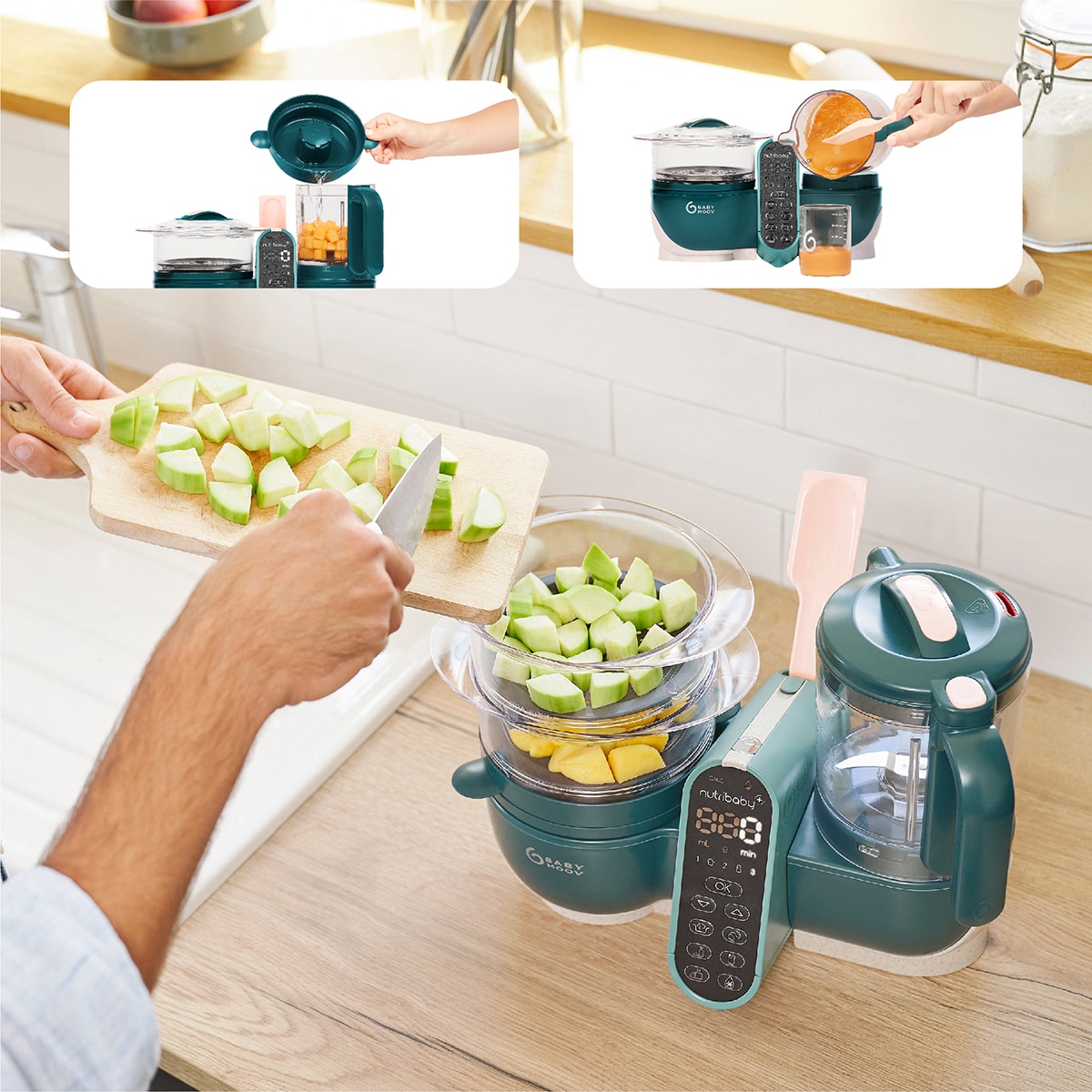 Robô de Cozinha Nutribaby (+) Verde-escuro-7