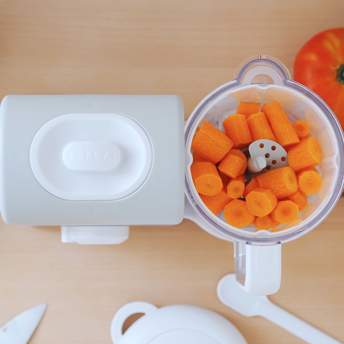 Robot de cocina Babycook Express - Blanco Harina Gris claro-8