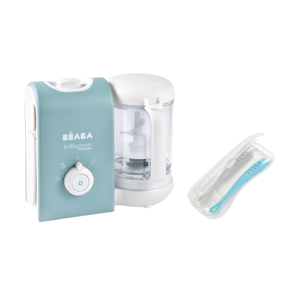 Imagem 0 de Pack Robô de Cozinha Babycook Express com Lote de Colheres de Silicone 1ª Idade