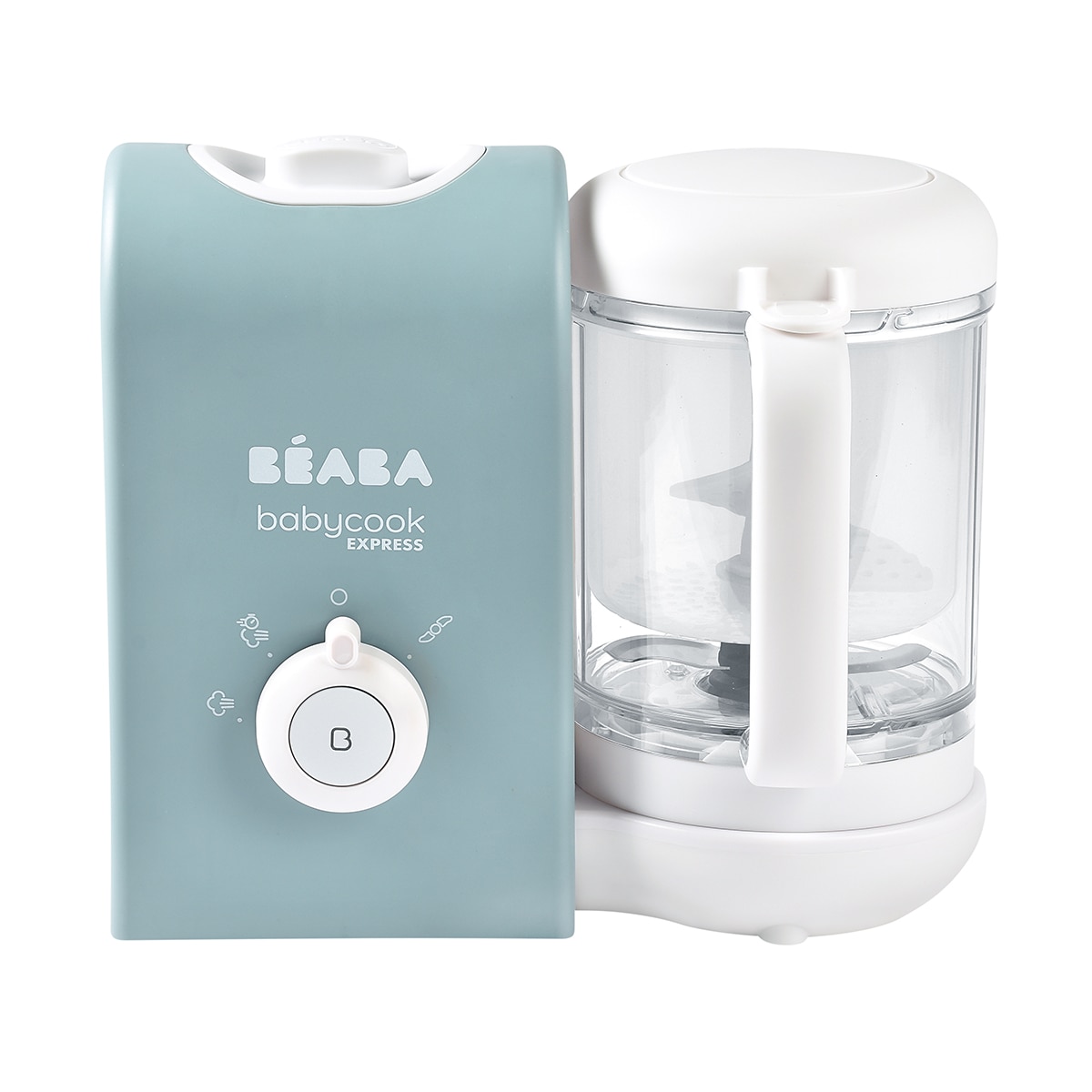 Pack robot de cocina Béaba Babycook Express con lote de cucharas de silicona 1a edad Gris claro Gris claro-2