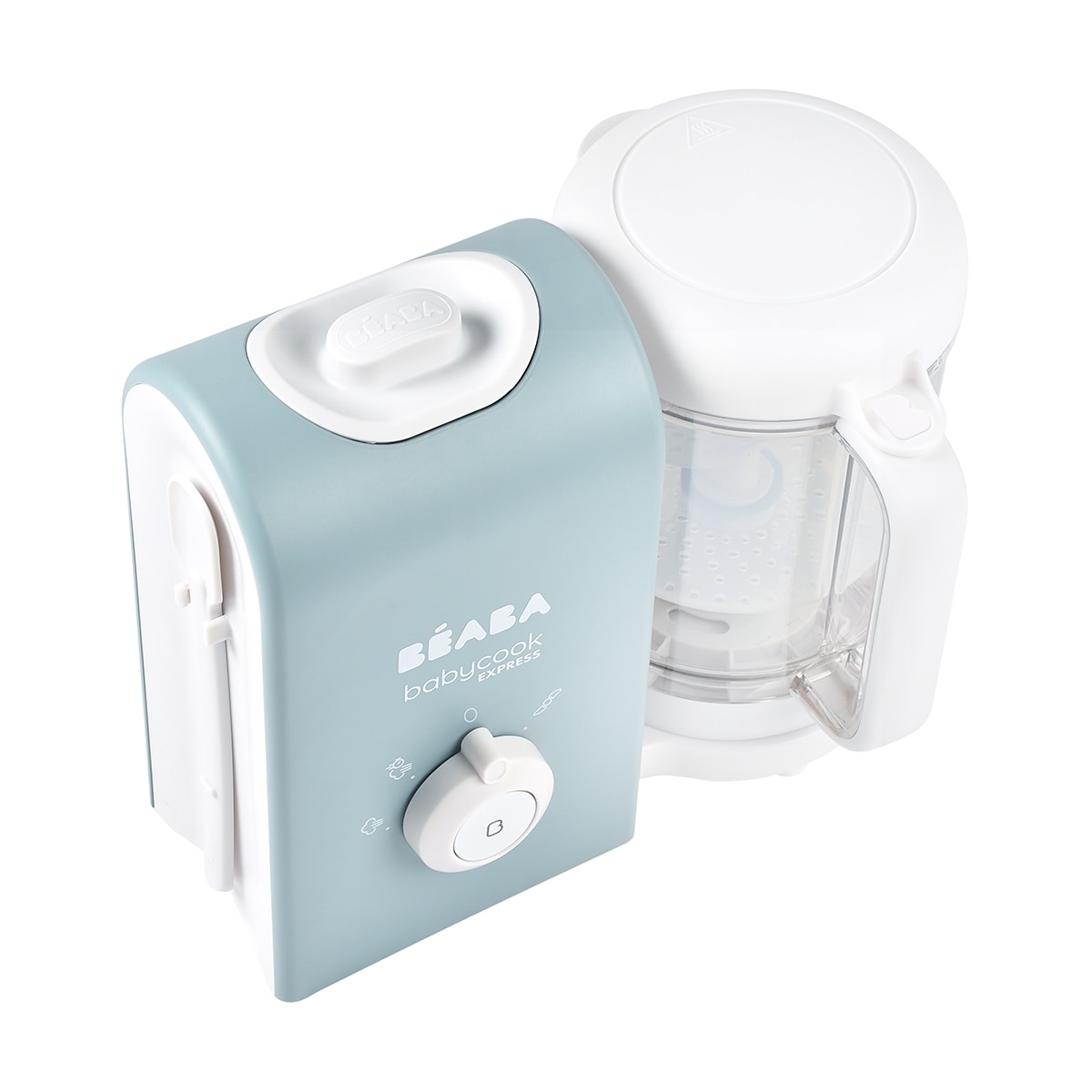 Pack robot de cocina Béaba Babycook Express con lote de cucharas de silicona 1a edad Gris claro Gris claro-3