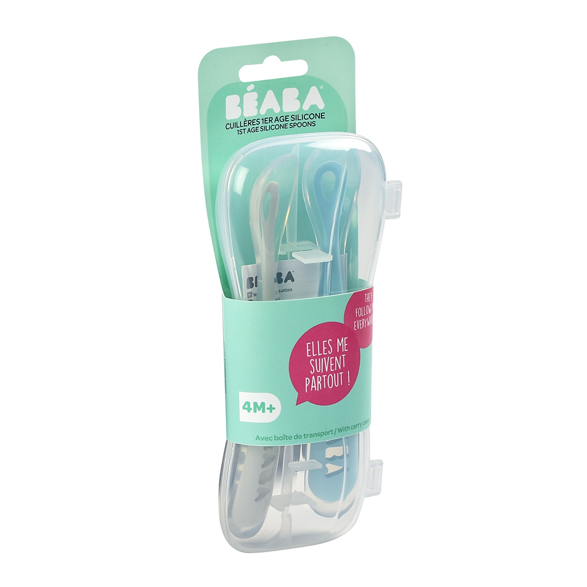 Pack robot de cocina Béaba Babycook Express con lote de cucharas de silicona 1a edad Gris claro Gris claro-9