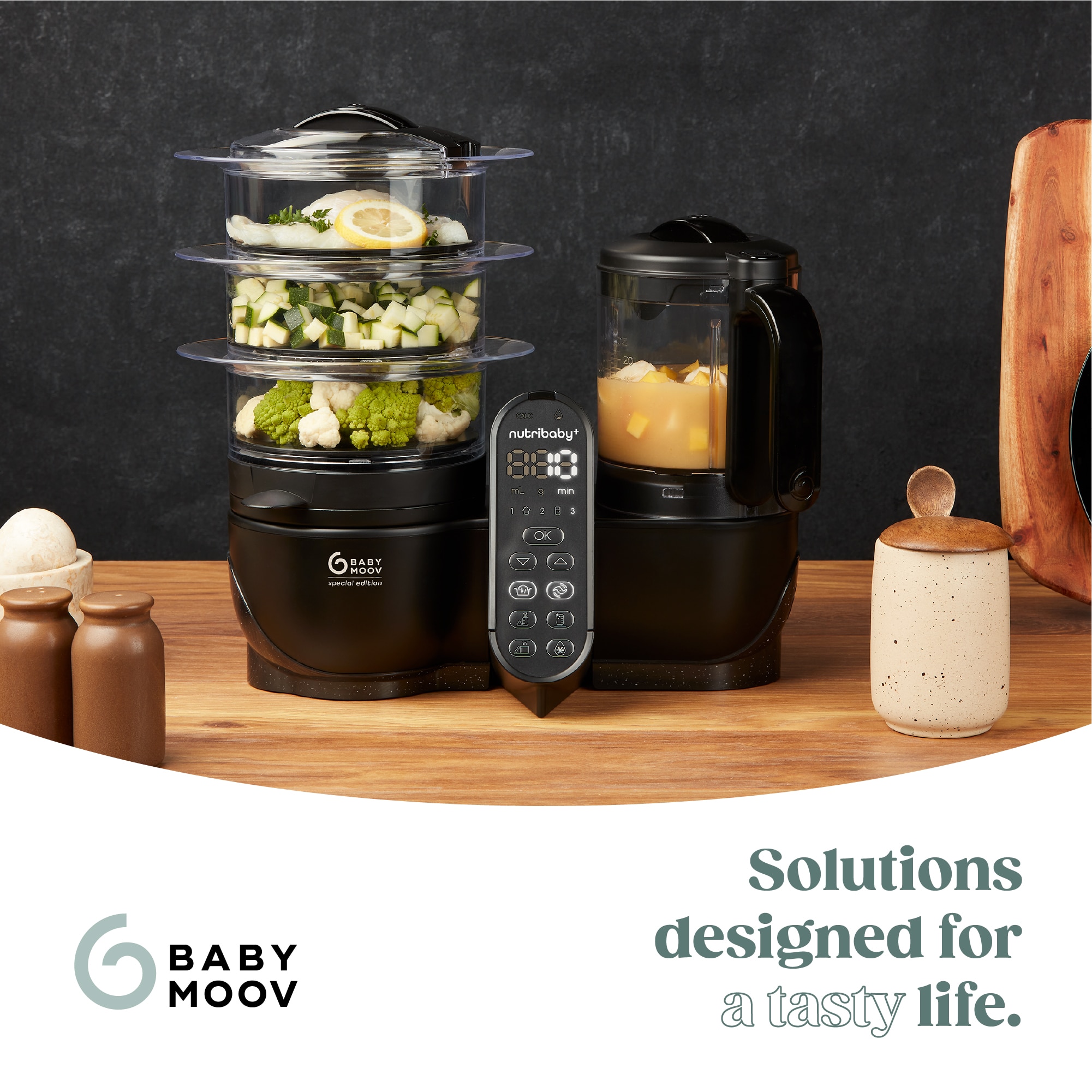 Robot de Cozinha 6 em 1 Nutribaby (+) XL Preto-11