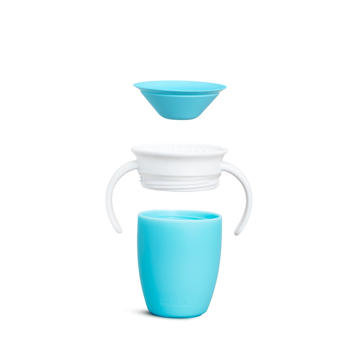 Taza de aprendizaje 360° Munchkin Miracle con asas 200ml - Azul Cielo Azul Cielo-5