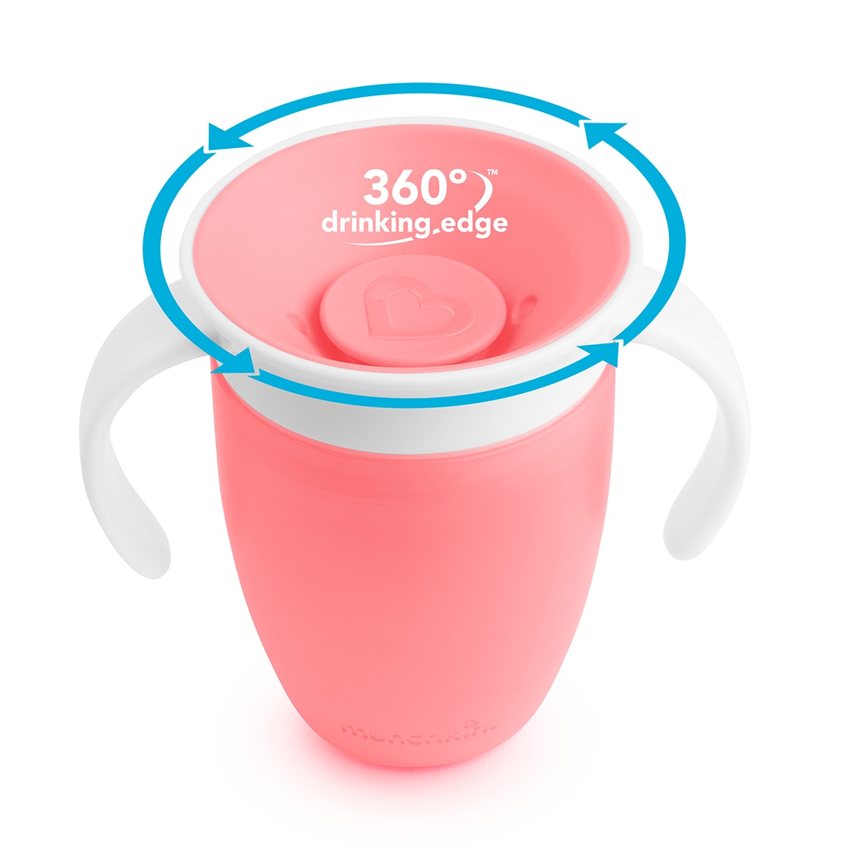Taza de aprendizaje 360° Munchkin Miracle con asas 200ml - Rosa Flamingo Rosa Flamingo-6