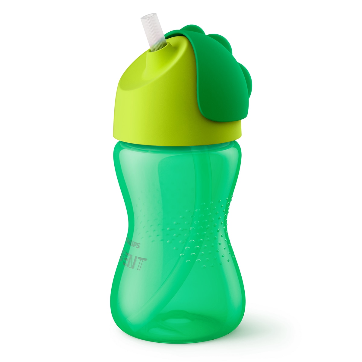 Copo com Palhinha Flexível Philips Avent de Menino (300 ml) verde Verde-2