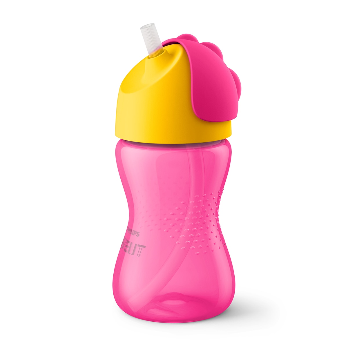 Copo com Palhinha Flexível Philips Avent de Menina (300 ml) rosa Rosa-2