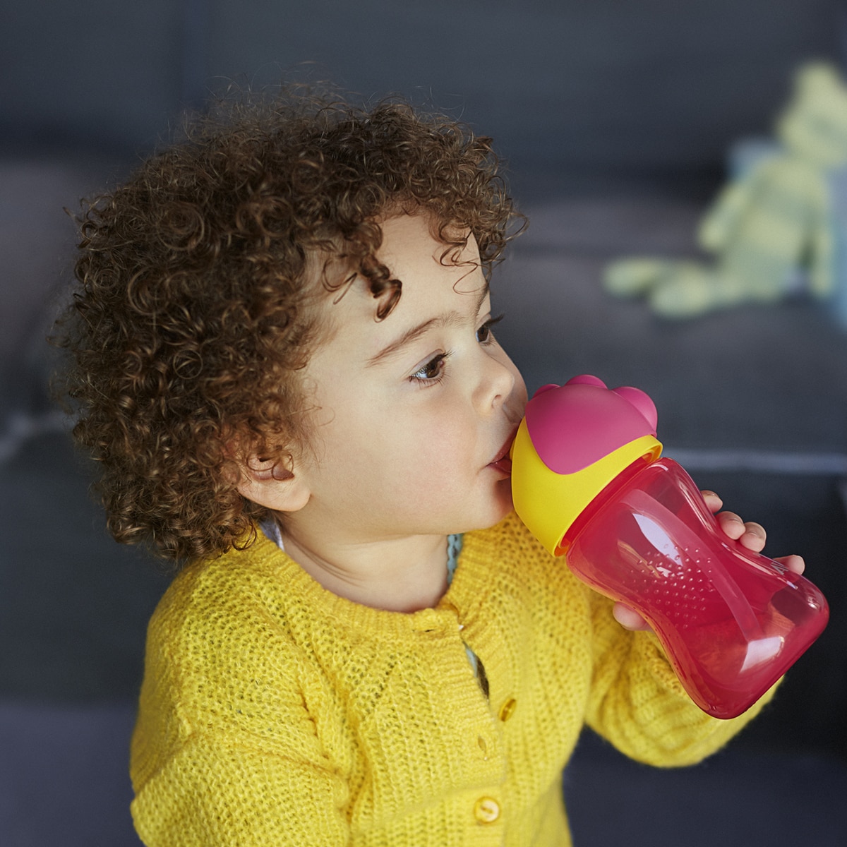 Copo com Palhinha Flexível Philips Avent de Menina (300 ml) rosa Rosa-3