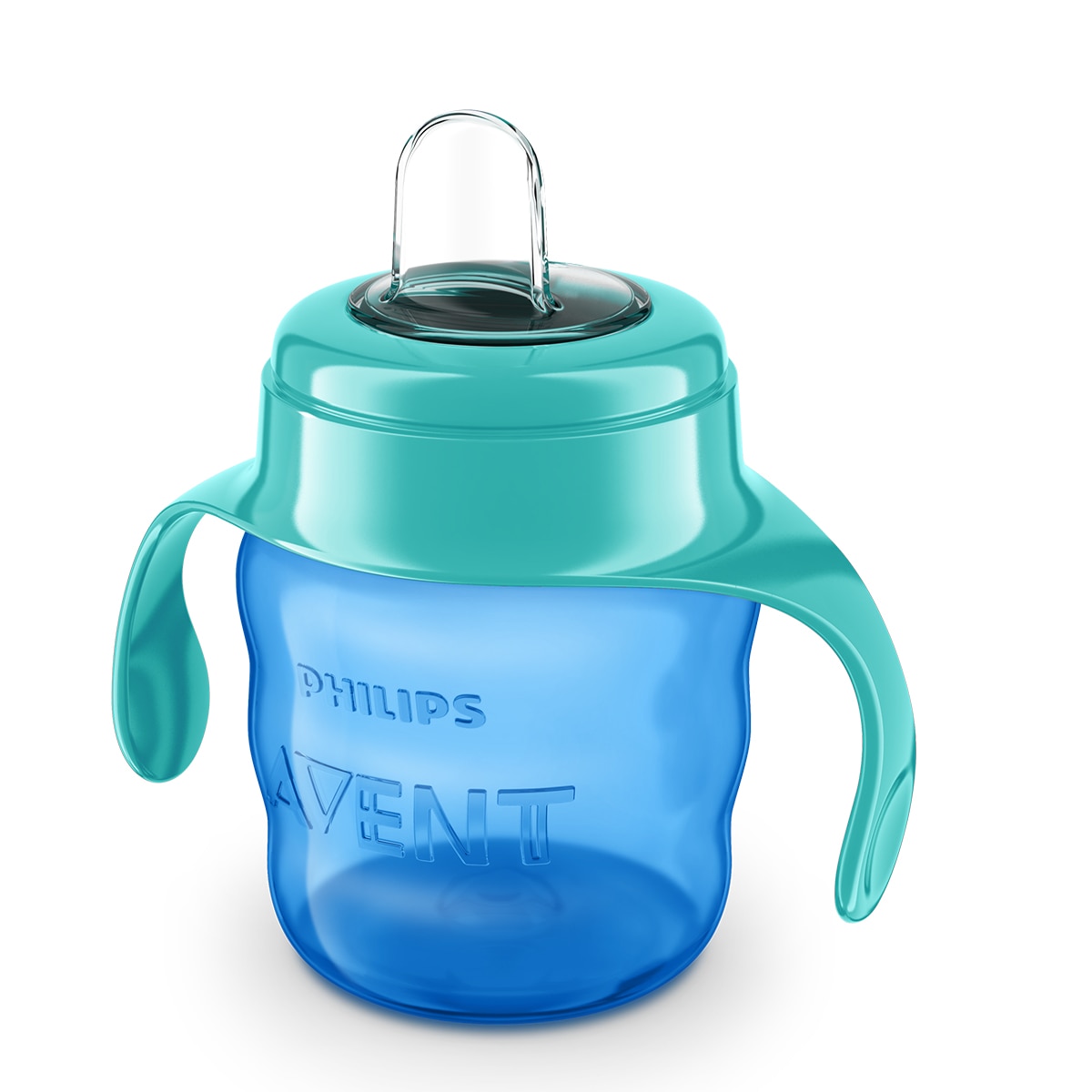 Taza Antigoteo Philips Avent boquilla silicona (200 ml.) +6 M Azul Azul-2