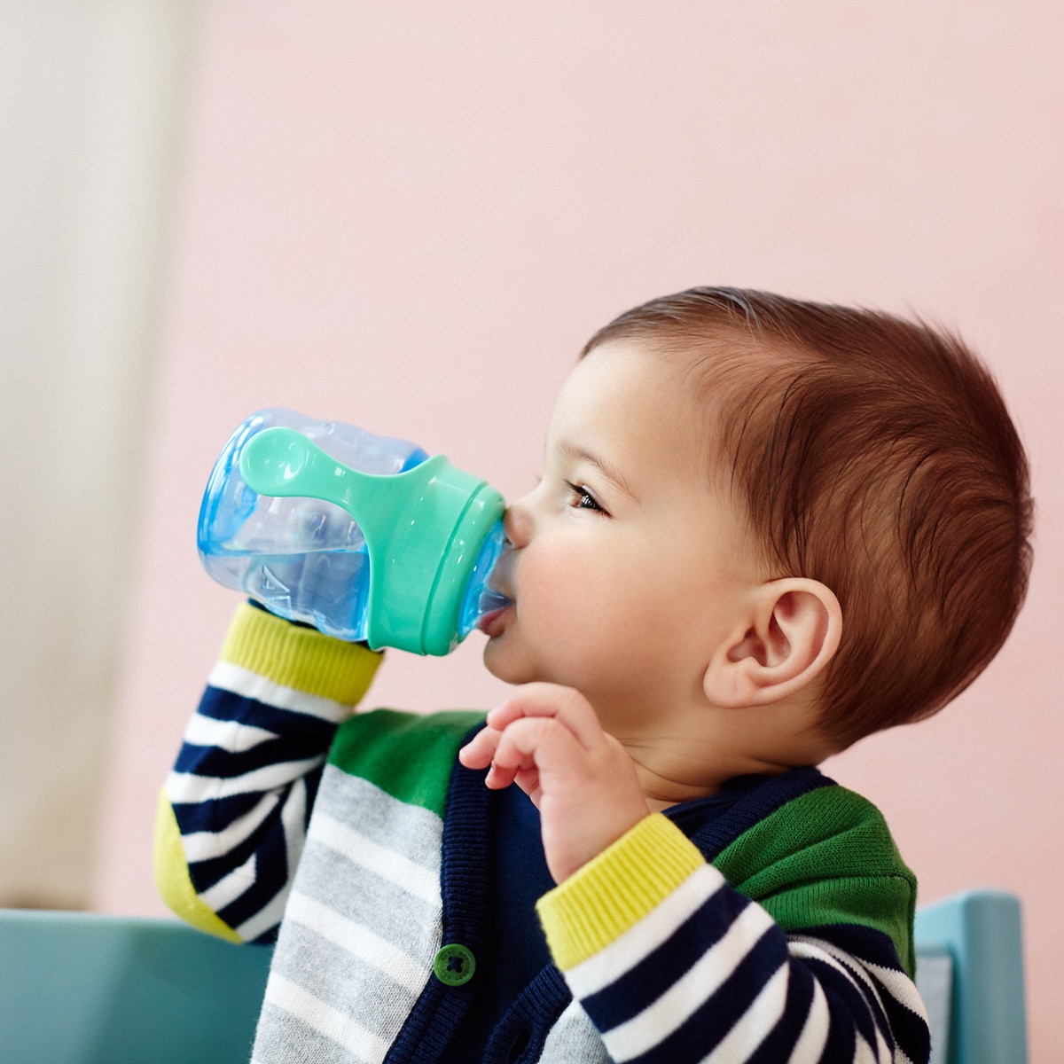 Taza Antigoteo Philips Avent boquilla silicona (200 ml.) +6 M Azul Azul-4