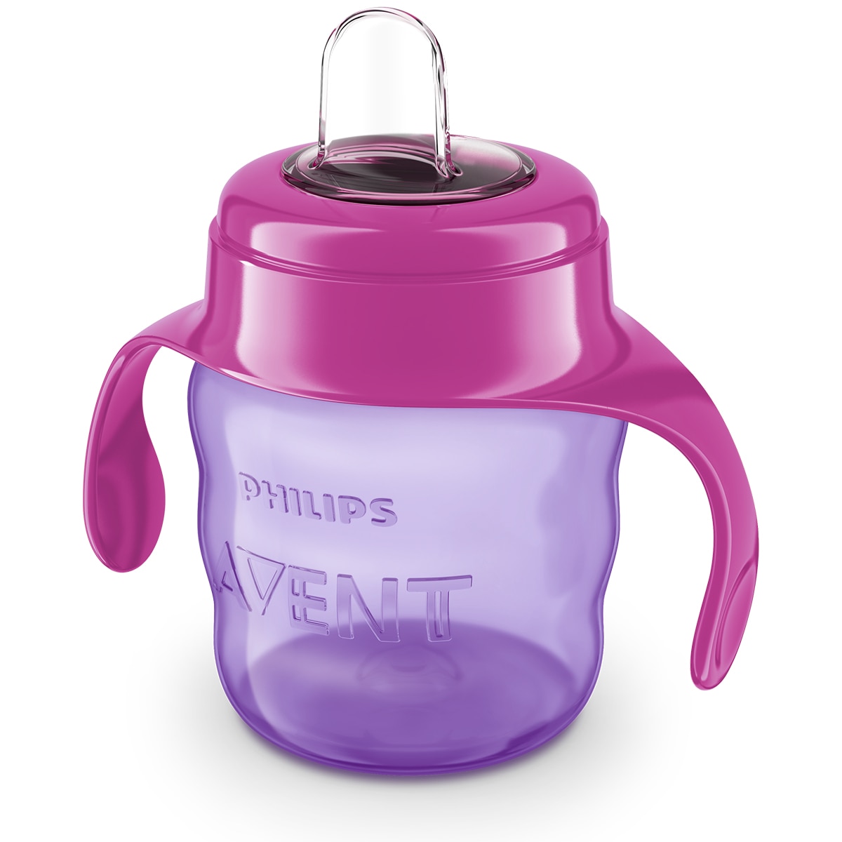 Taza Antigoteo Philips Avent boquilla silicona (200 ml.) +6 M. - Morado Morado-2