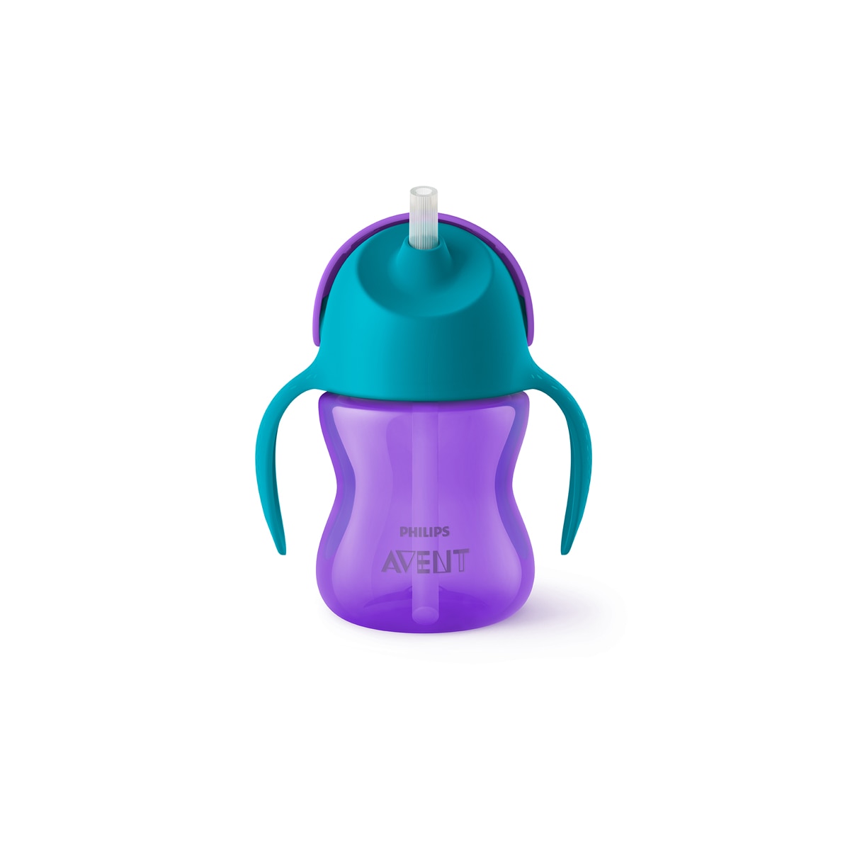 Imagem 0 de Copo com palhinha flexível (200 ml ) +9 M roxo