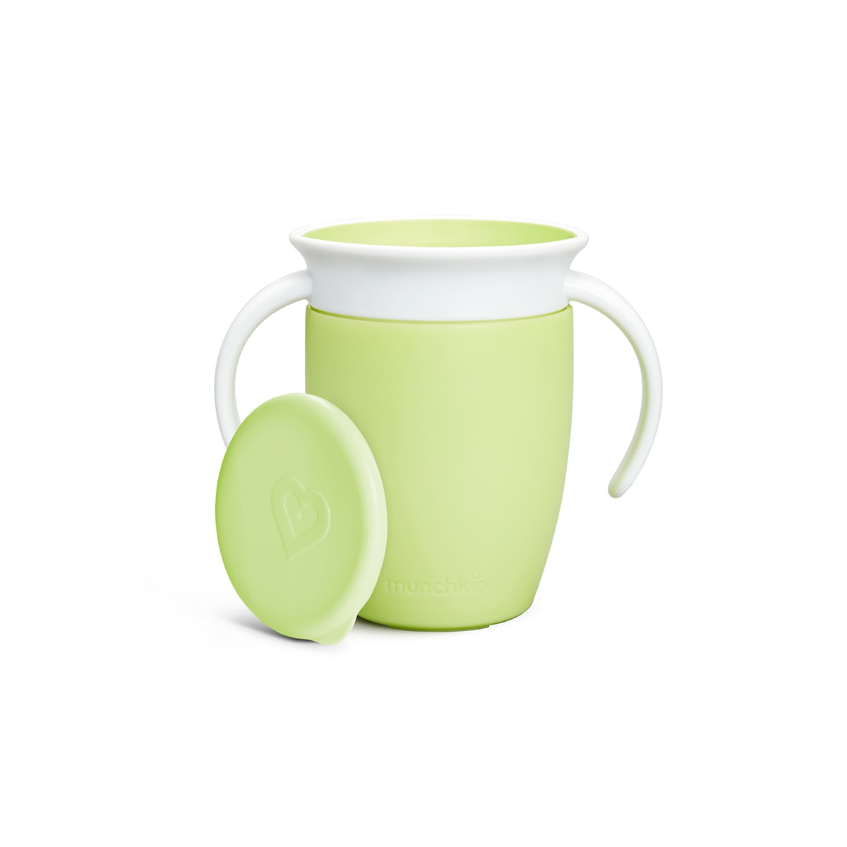 Munchkin - Taza de aprendizaje 360º Munchkin Miracle con asas y tapa 200ml.