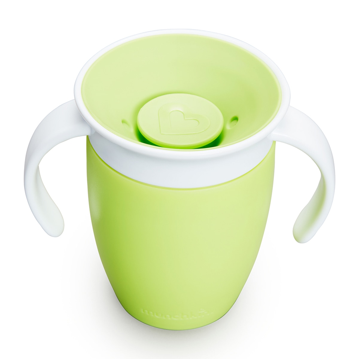 Taza de aprendizaje 360º Munchkin Miracle con asas y tapa 200ml - Verde anticuario Verde anticuario-2