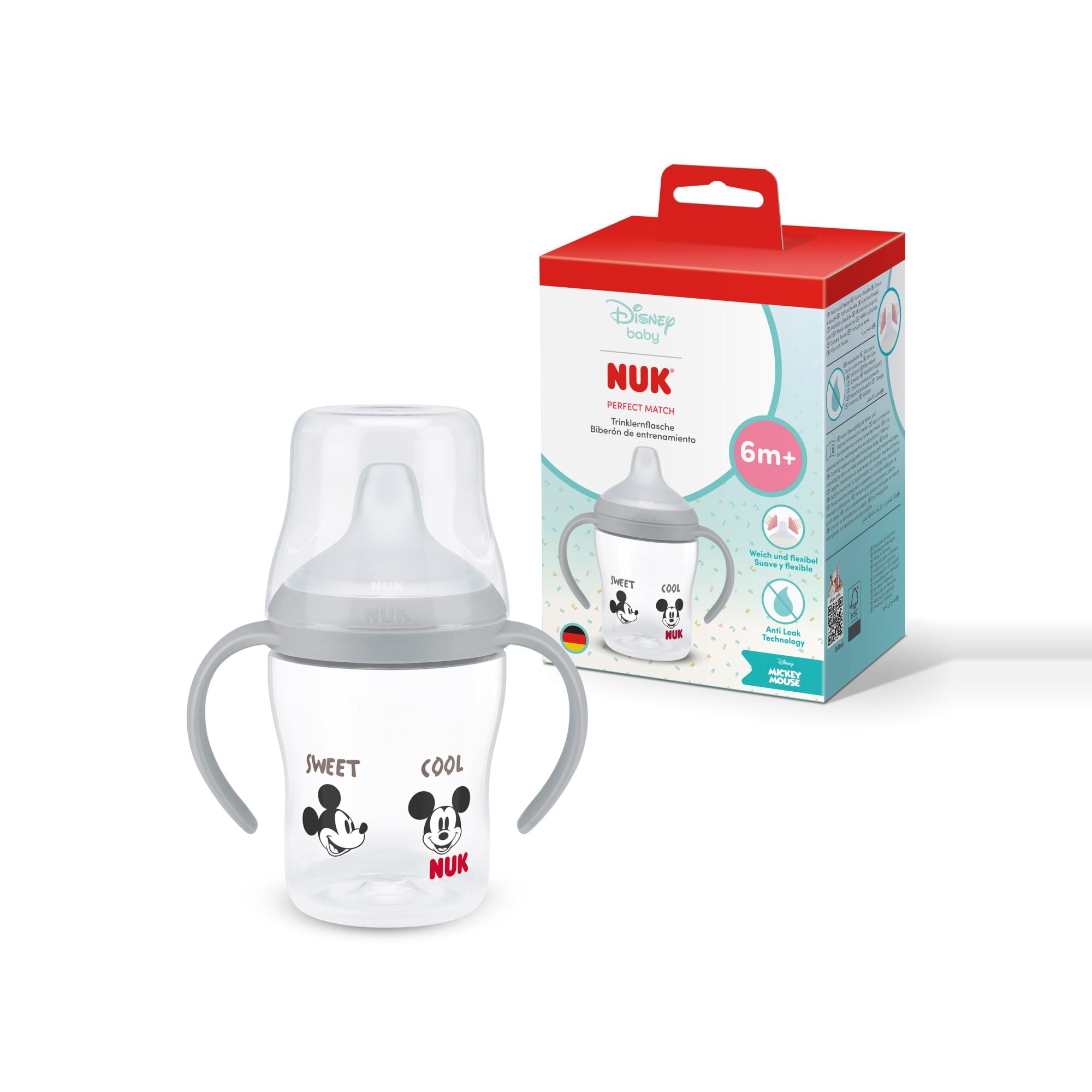 Taza aprendizaje Nuk First Choice Disney 150ml con control temperatura (6m+) - Gris Gris-2