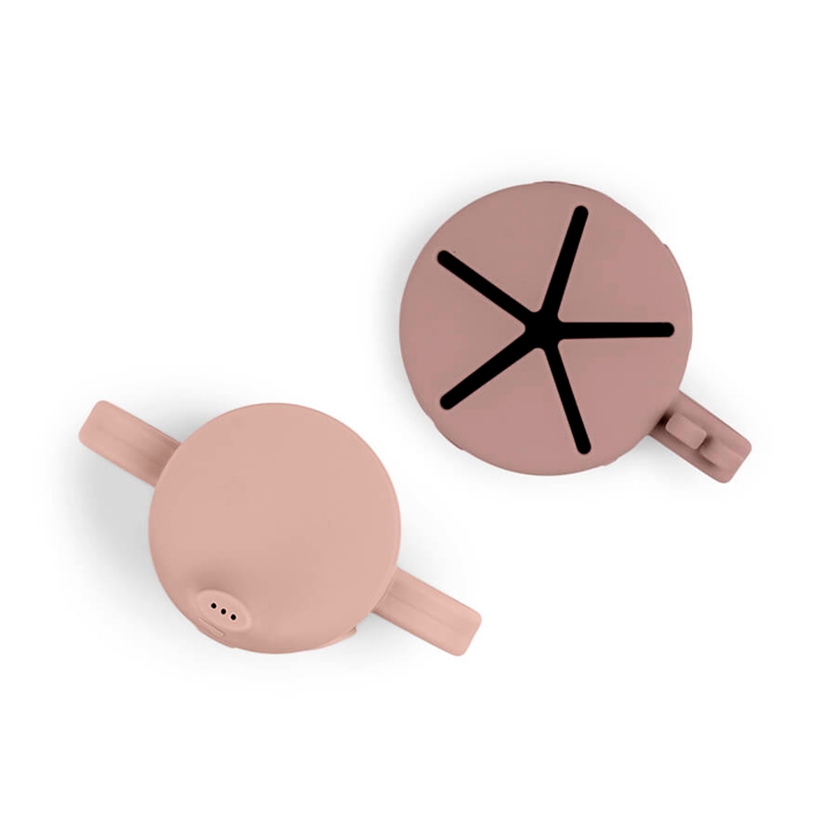 Copo c/Asas e Snacks Peekaboo em Silicone - Rosa Rosa-4
