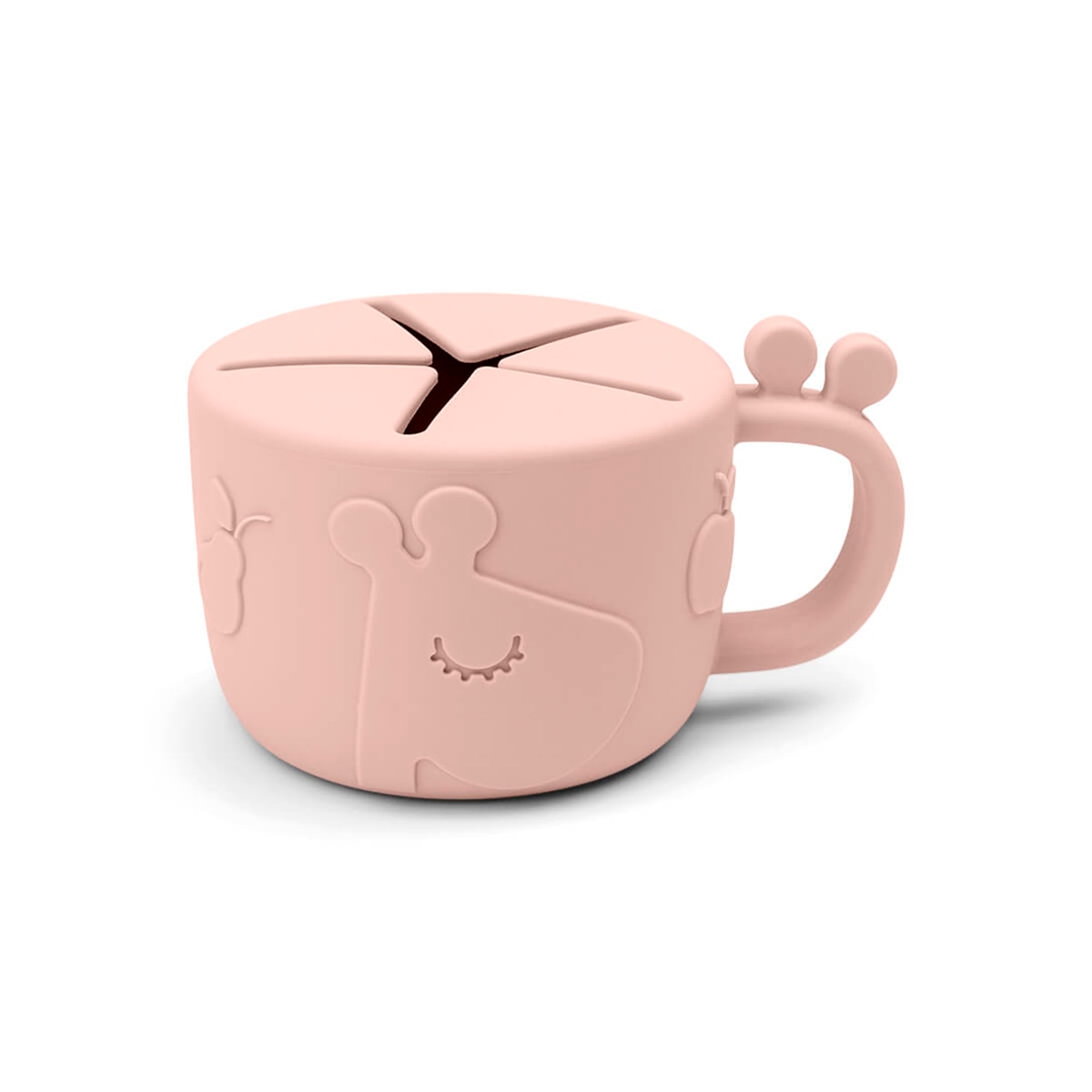 Done by Deer - Taza porta snacks Silicona DONE BY DEER PEEKABOO RAFFI Rosa.