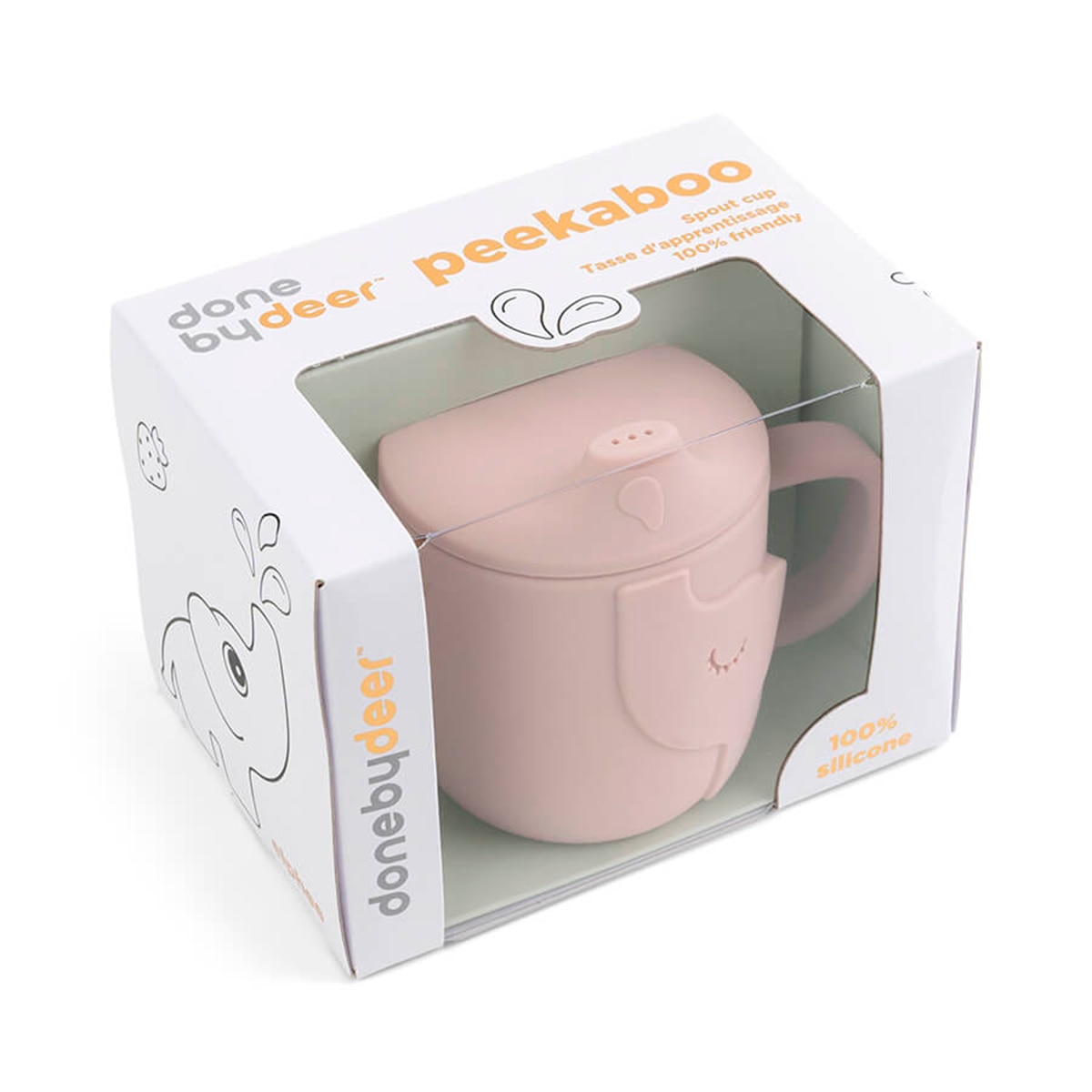 Chávena com Asas de Silicone PEEKABOO ELPHEE - Rosa Rosa-4