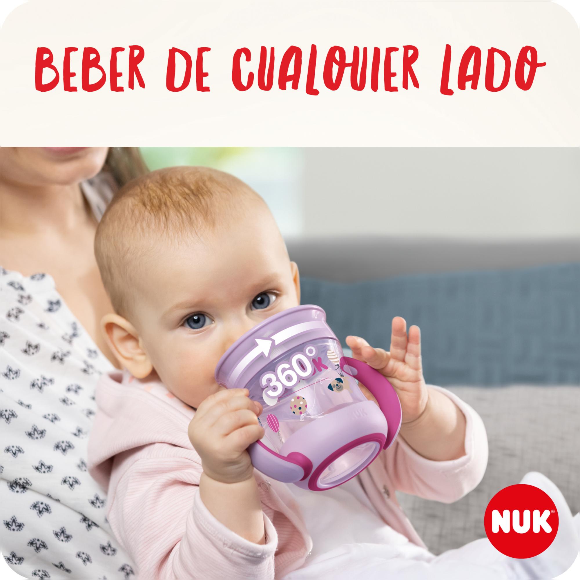 Taza de aprendizaje Nuk magic Glow in dark 160ml (6m+) - Azul Azul-2